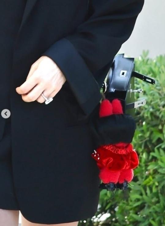 Lady Gaga帶自己造型「Labubu」出街被捕獲,網民發揮創意稱為「Gabubu」。(網上圖片)