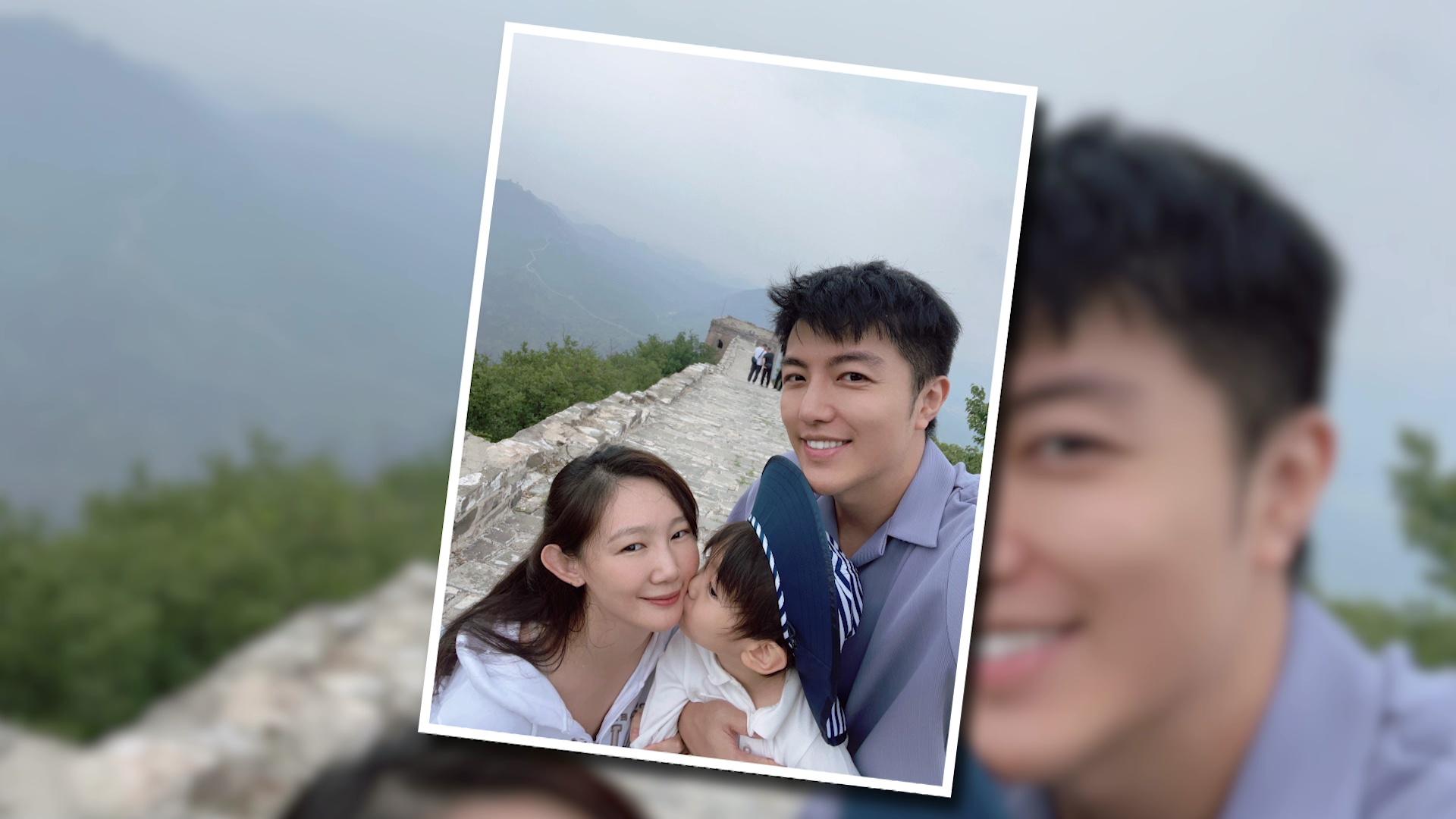 趙浚承與仔仔老婆的相片。