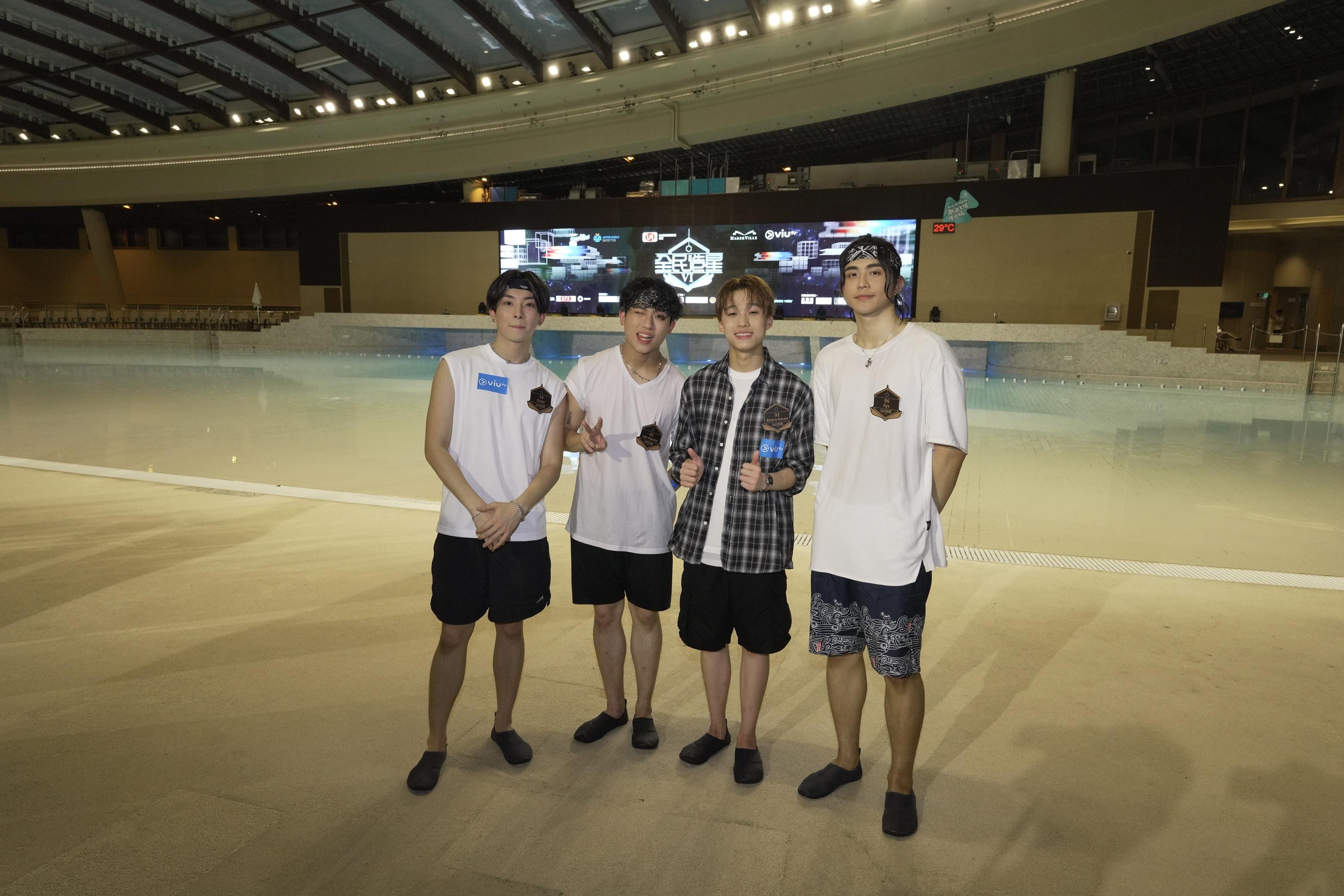 《造星VI》參賽者19號Dave、43號Ian Hannz、92號Bosco Kwan、95號ilys。