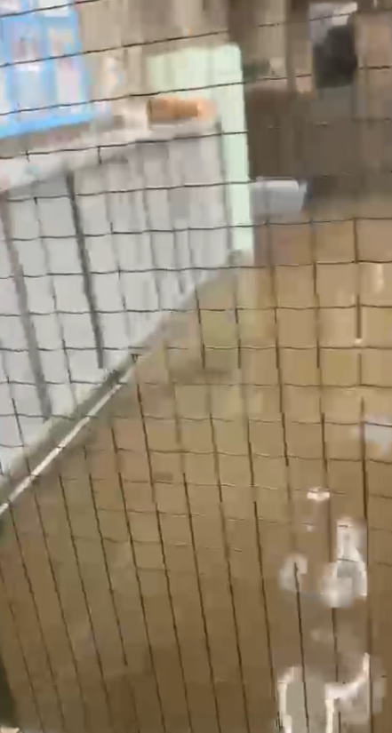 瑪麗醫院嚴重水浸。(網上片段截圖片)