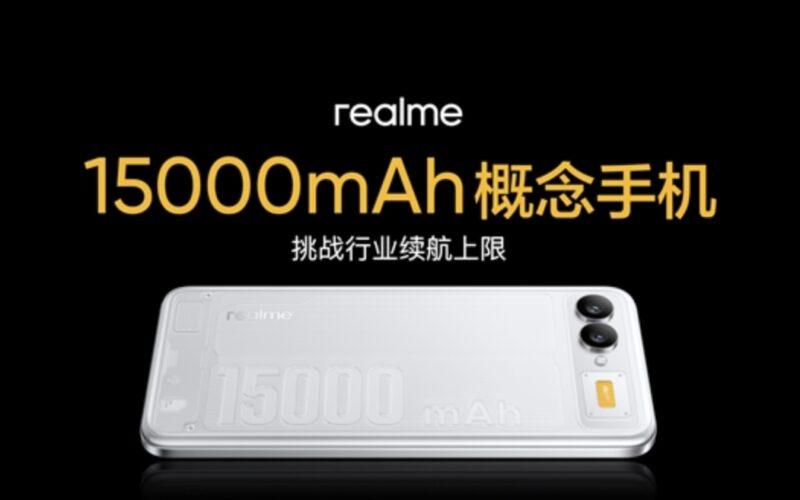 realme概念手機亮相 15000mAh電池僅8.89mm厚