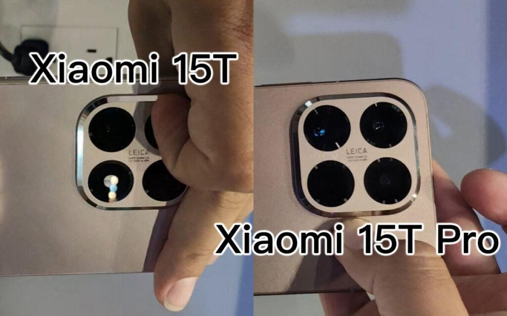 外觀上兩機主要分別,為 Xiaomi 15T Pro 將閃光燈放在鏡頭組外圈,而 Xiaomi 15T 就將其中一組鏡頭 / 感應器位置放上閃光燈,其他機背外觀就基本相同。