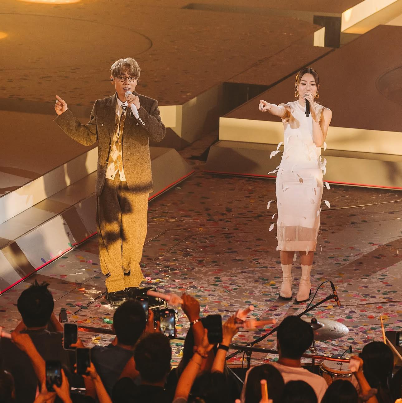 林家謙請Stephy驚喜站台。