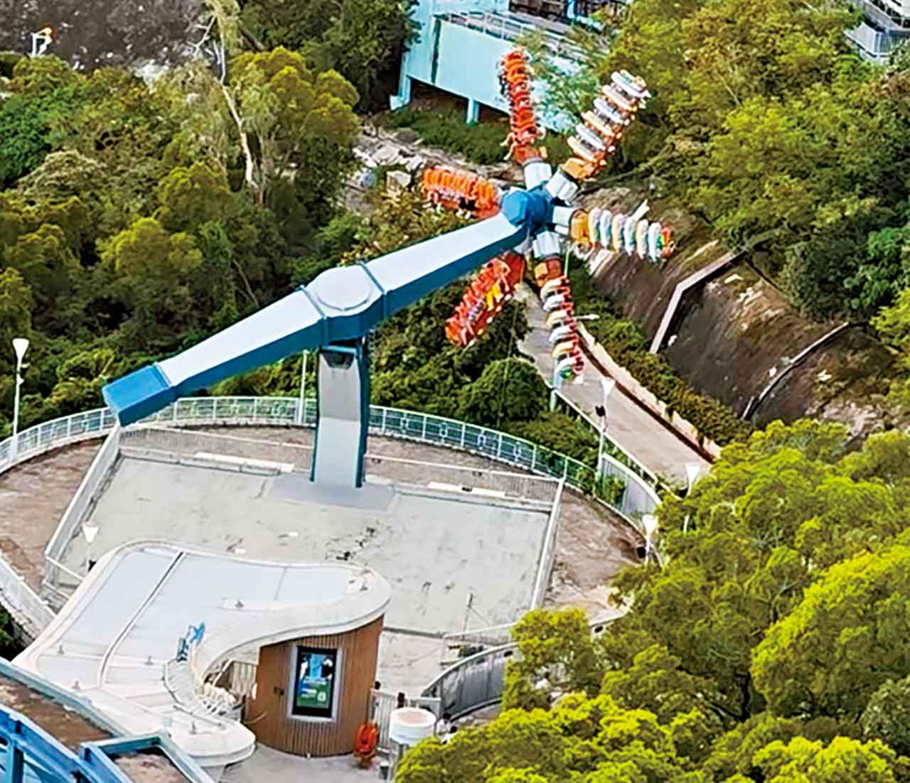 海洋公園狂野龍捲風故障