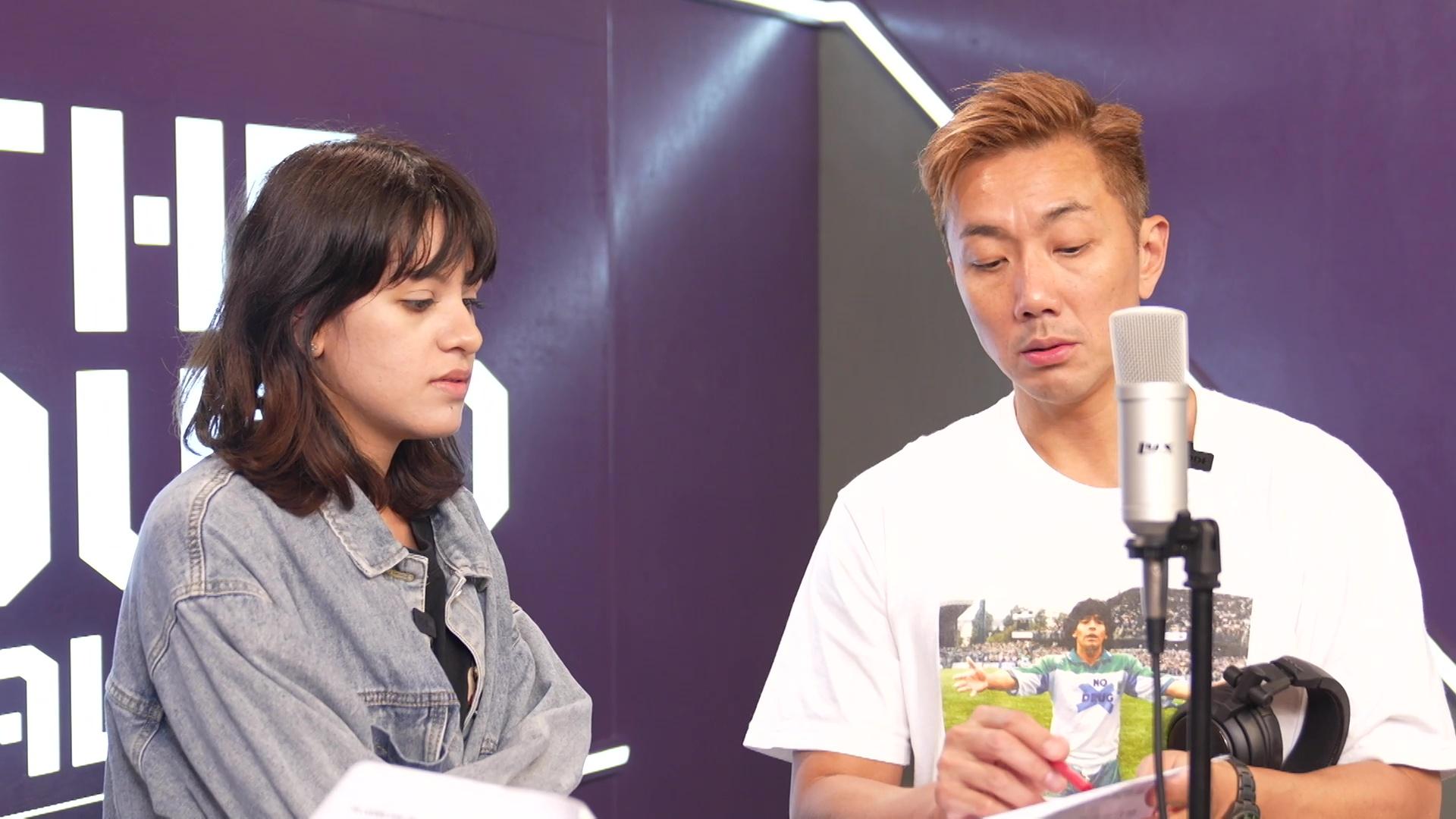 劉浩龍安慰緊張嘅Bibi。