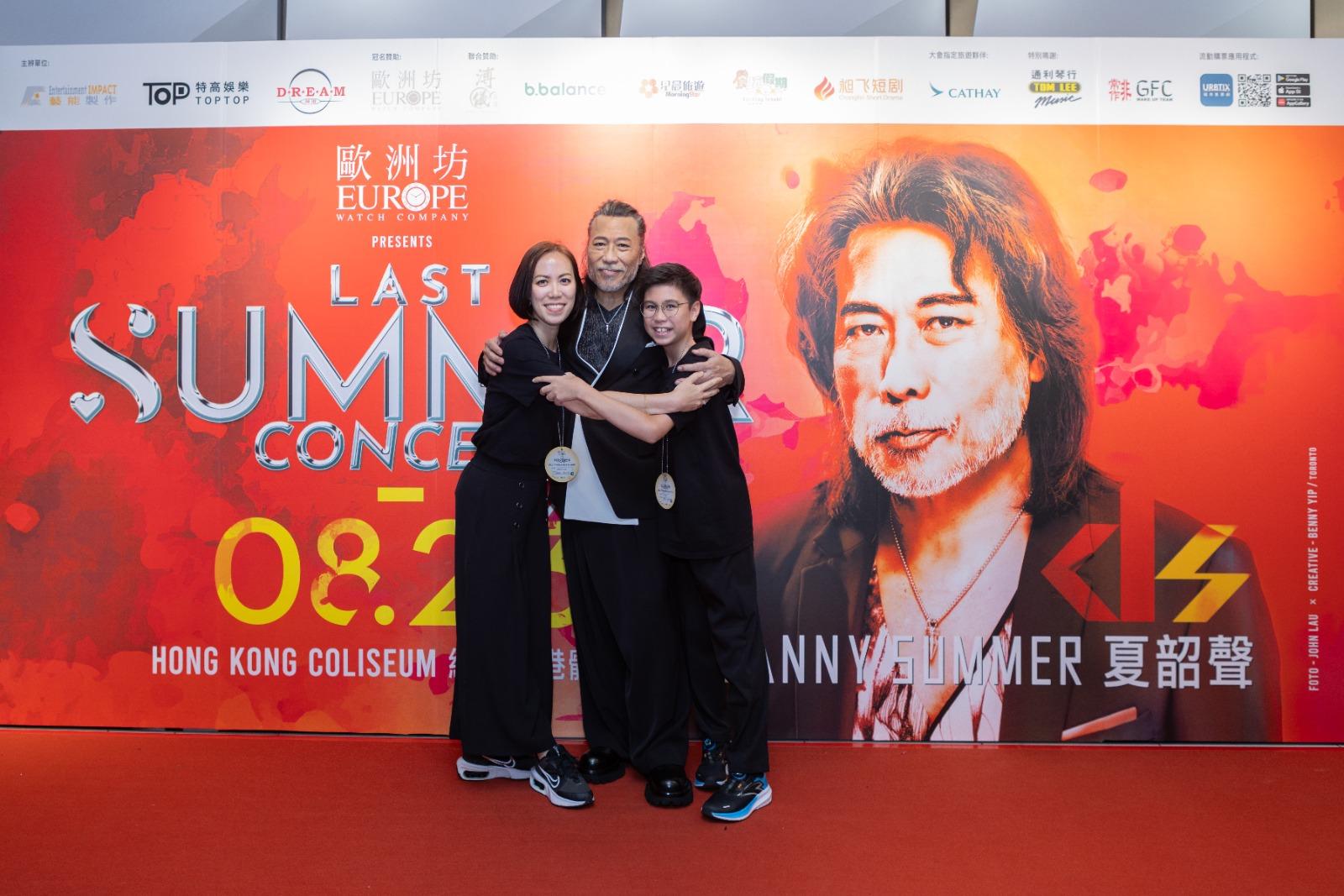 Danny與女兒Michelle及外孫Kyle。