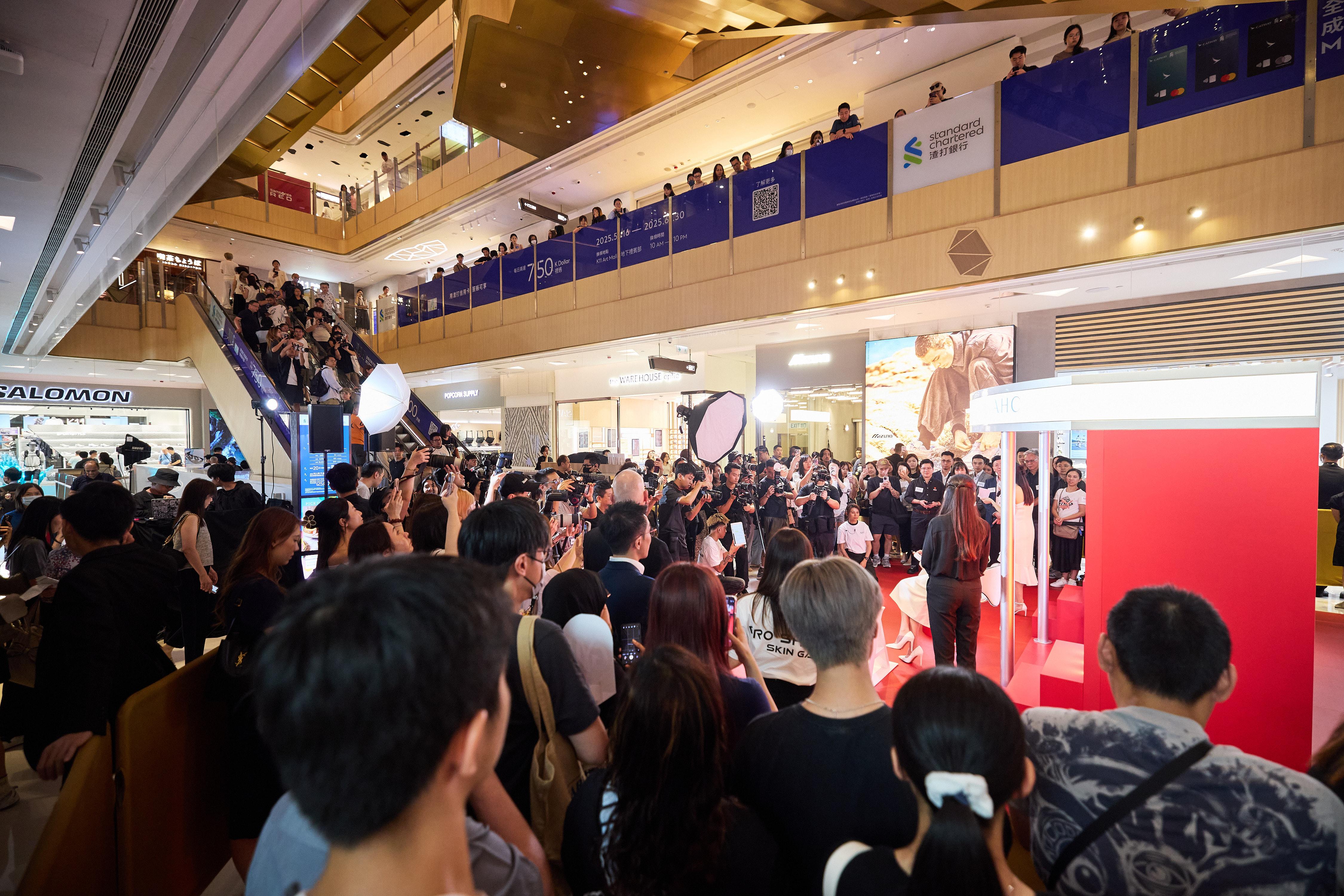 K11 Art Mall地下中庭舉辦品牌活動。(新世界提供)