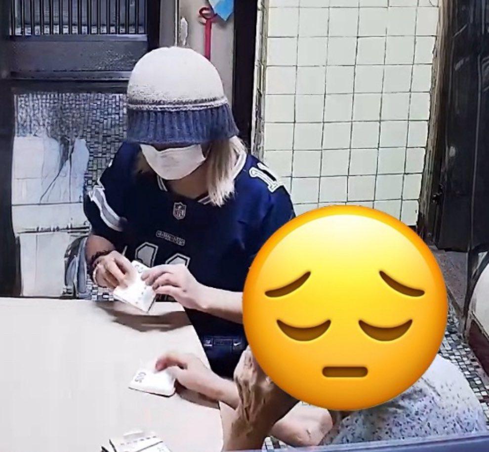 該名女子上門「收取」4萬元。(FB Ken Ng@「 香港失物報失及認領群組 」)