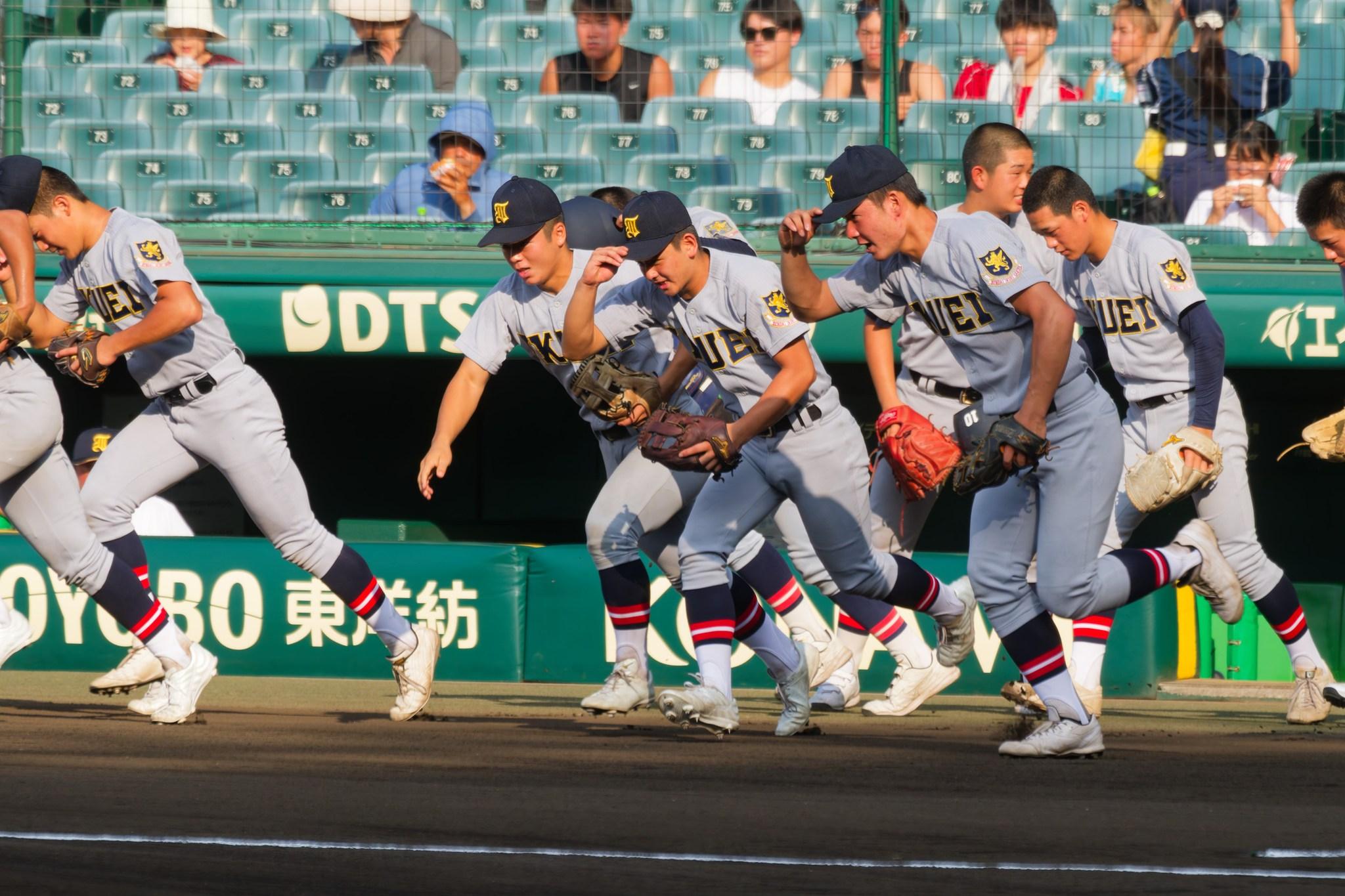 仙台育英球員。(仙台育英高校)