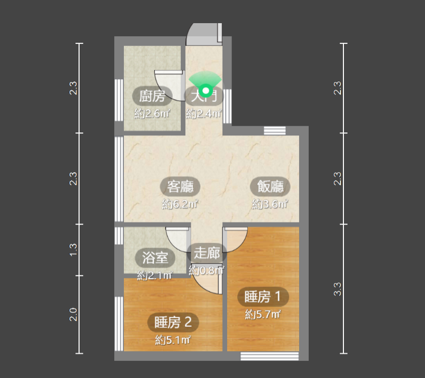 單位平面圖。(代理提供)