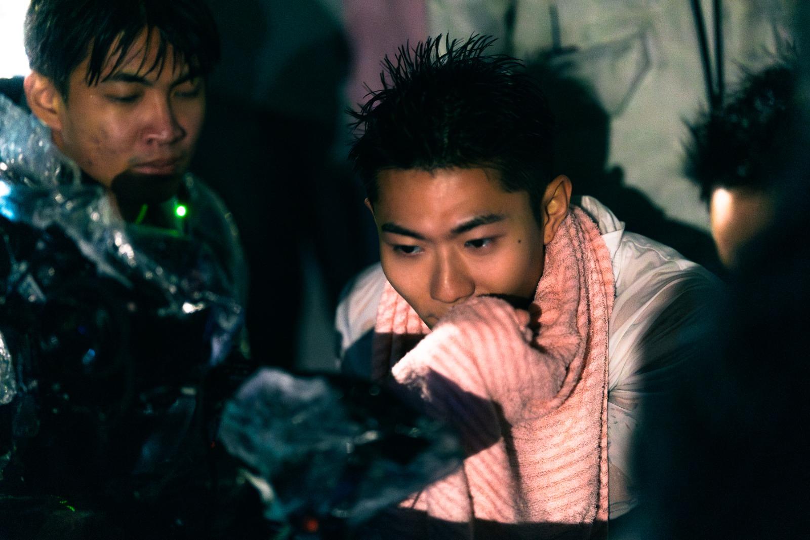 拍攝期間因為好凍,又要淋雨,所有人都好快進入狀態。