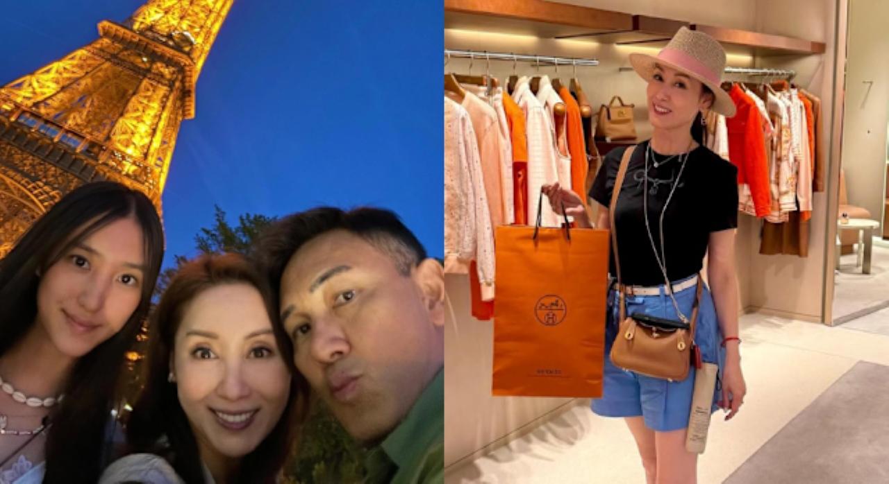 郭可盈與女兒巴黎合影被讚似兩姊妹 曬名牌戰利品驚人購買力震驚網民