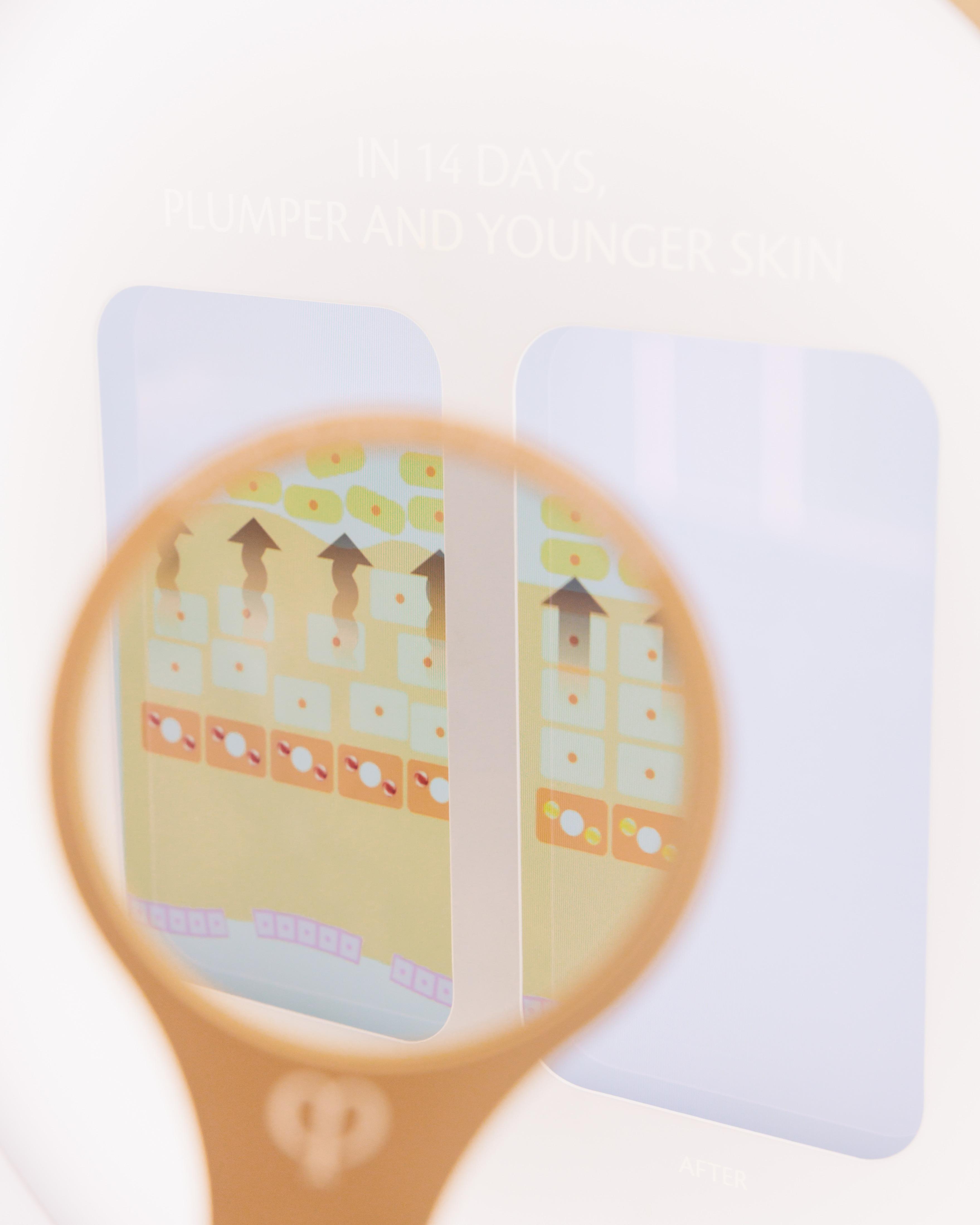 期間限定店透過多元感官科研體驗,揭開全新昇級鉑鑽源亮細胞系列的科研成就。