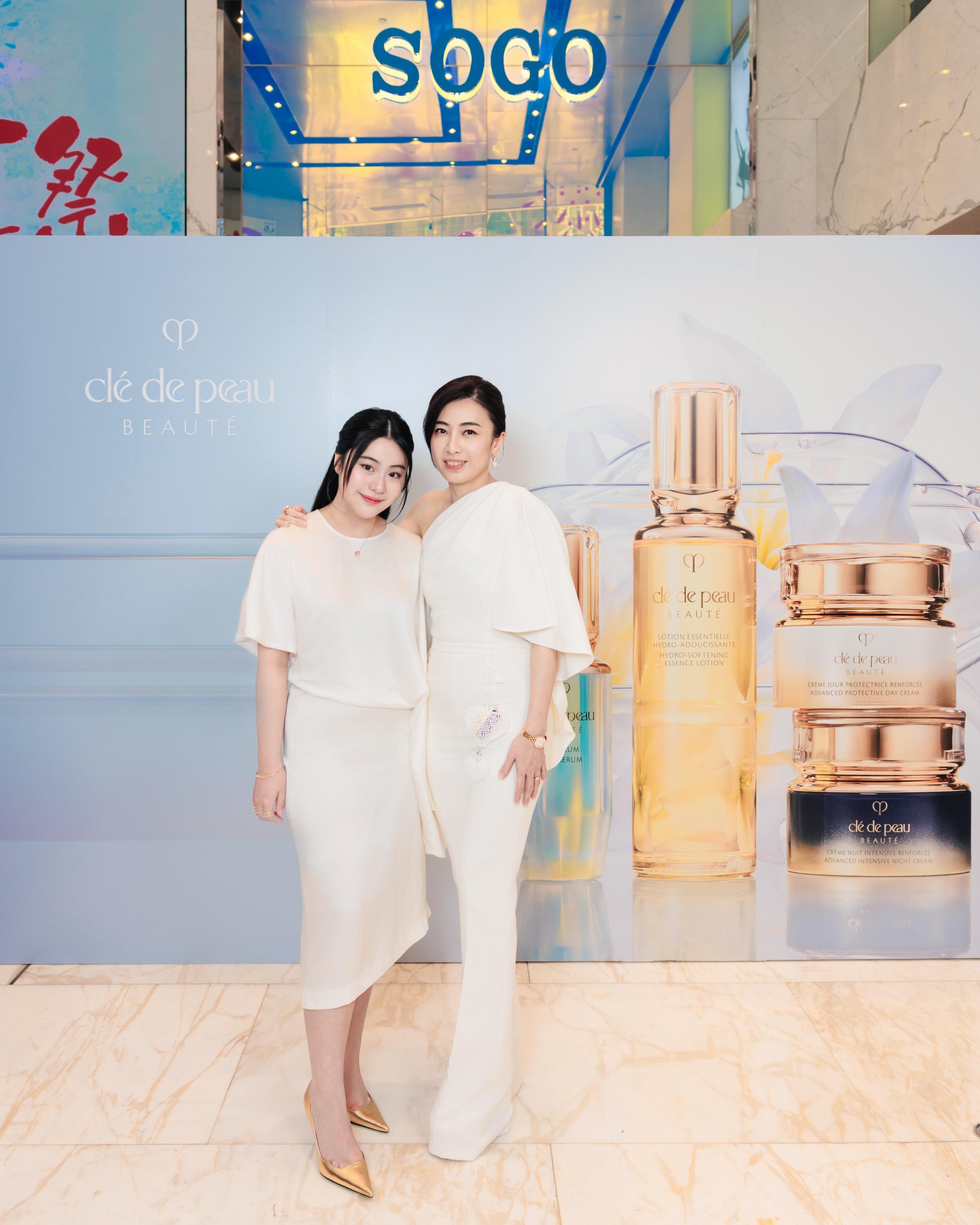 限定店揭幕當日星光熠熠,包括跨領域企業家陳凱韻(甘比)與首次出席護膚品活動的女兒劉秀樺(Josephine Lau)、品牌忠實用家與知名女藝人倪晨曦(Elva Ni)等。