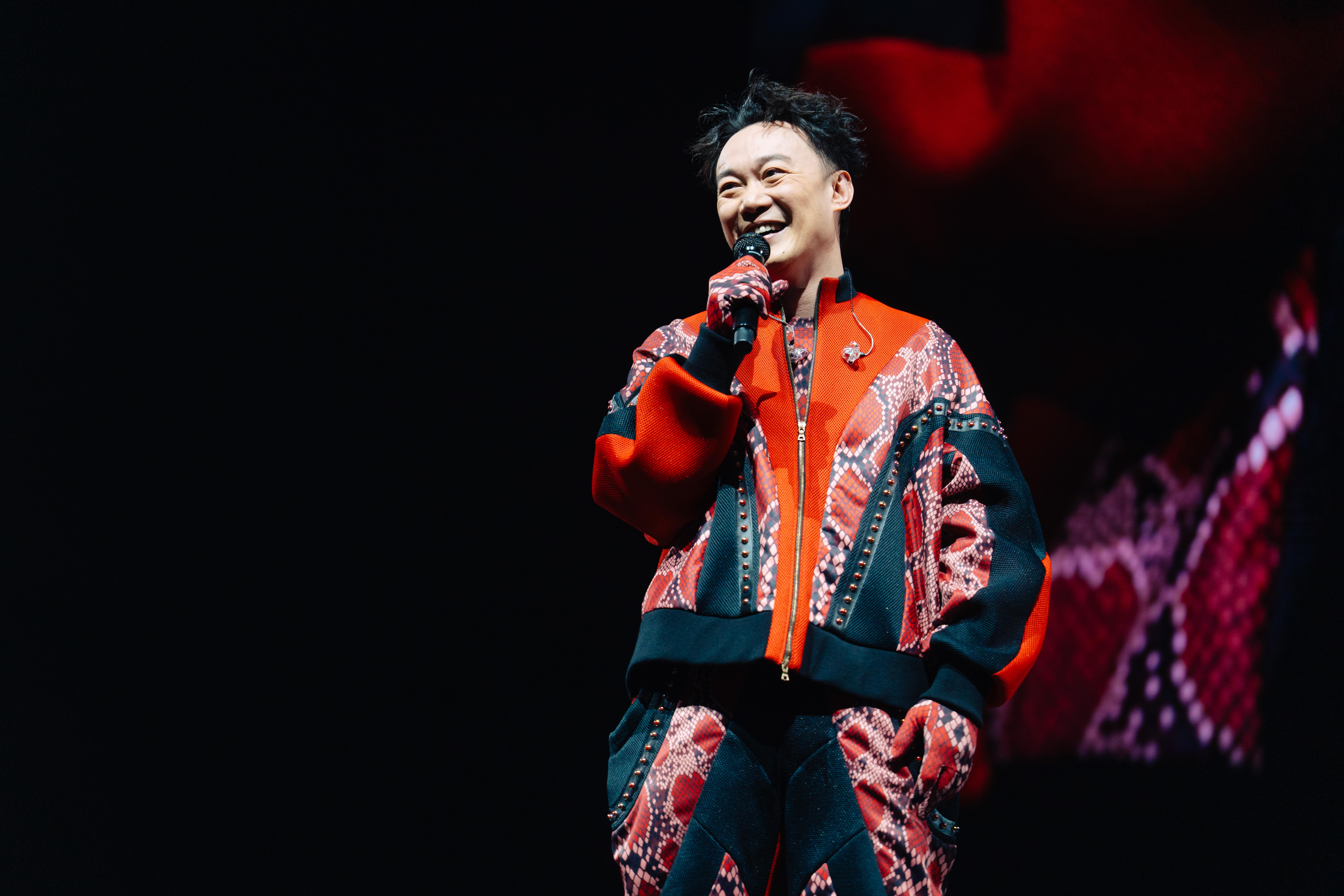 Eason狀態極佳,觀眾氣氛炸裂場館,令他更興奮。