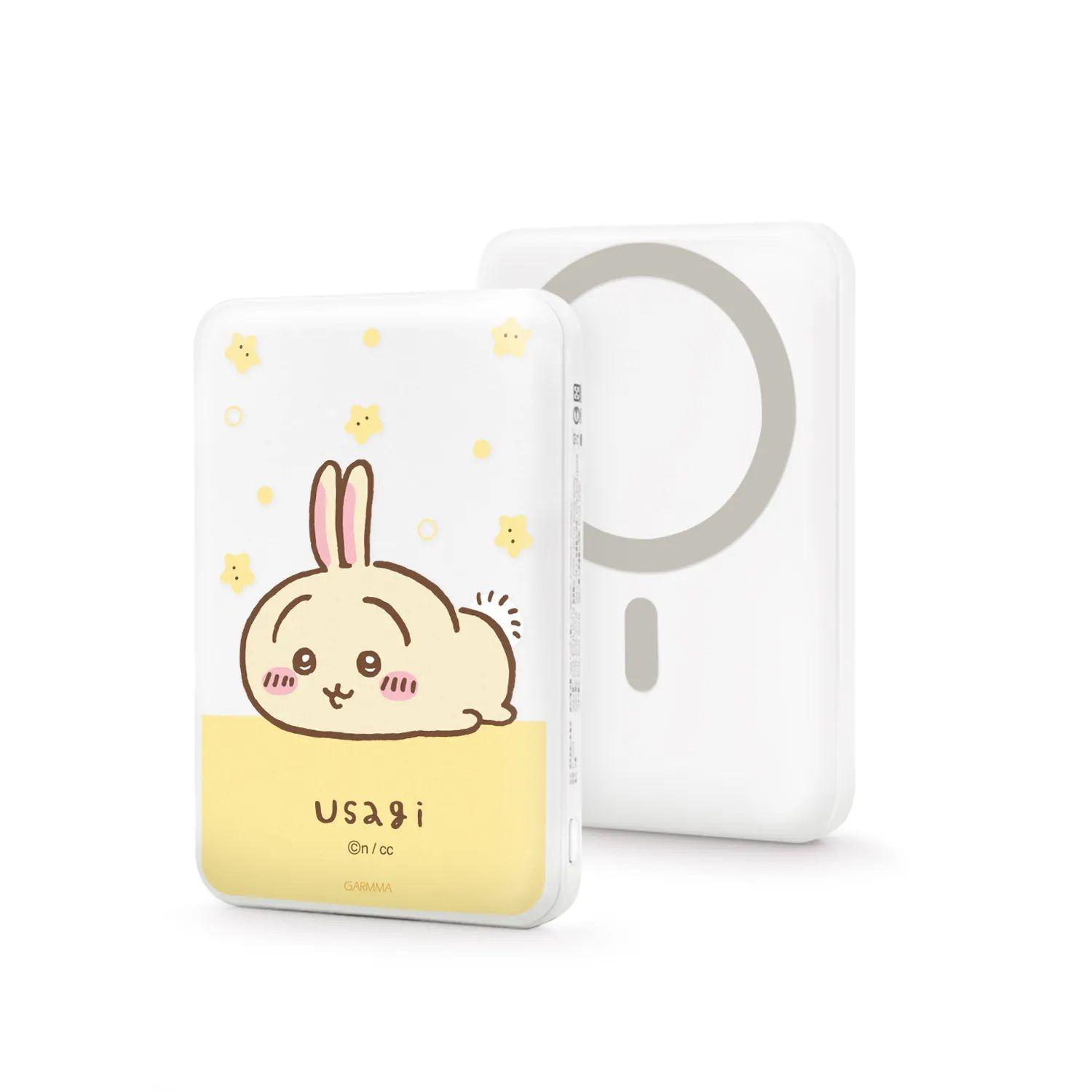 GARMMA - 磁吸無線行動電源 10000mAh - 兔兔/小八貓/小桃鼠/ Chiikawa 吉伊 預購價:$348