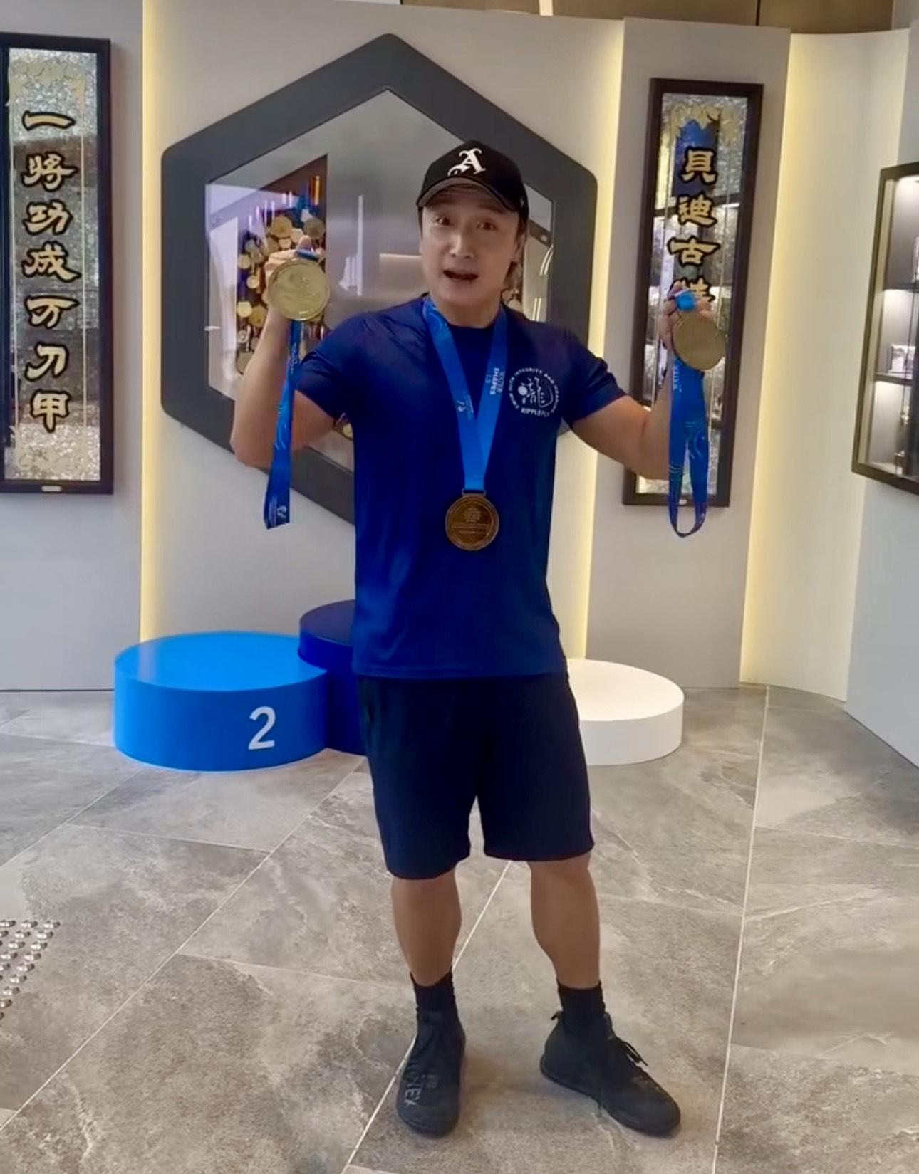 方力申退役15年,在2018年重返泳壇,更每日積極操練。