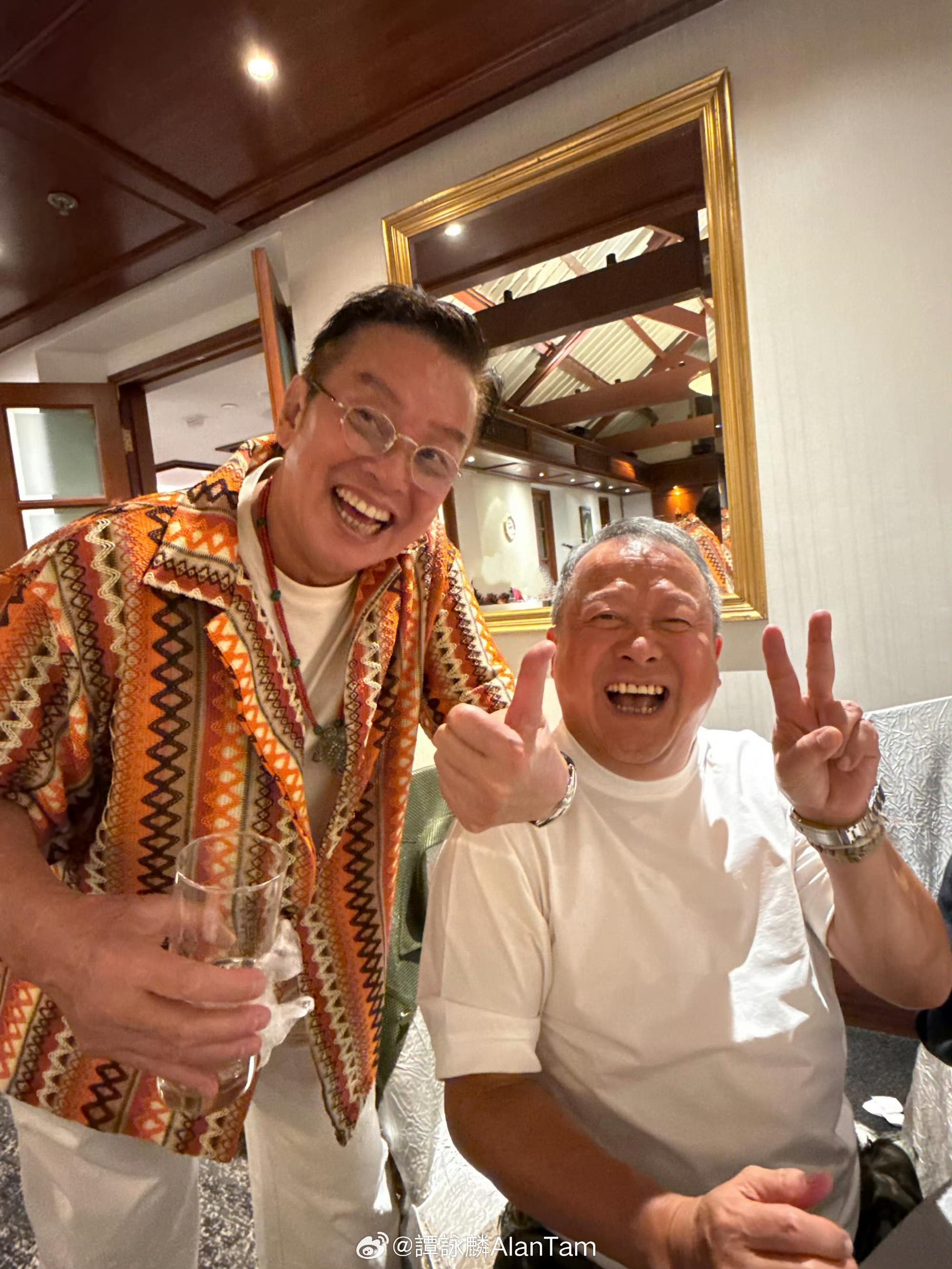 譚詠麟獲好友曾志偉為他大搞生日派對。