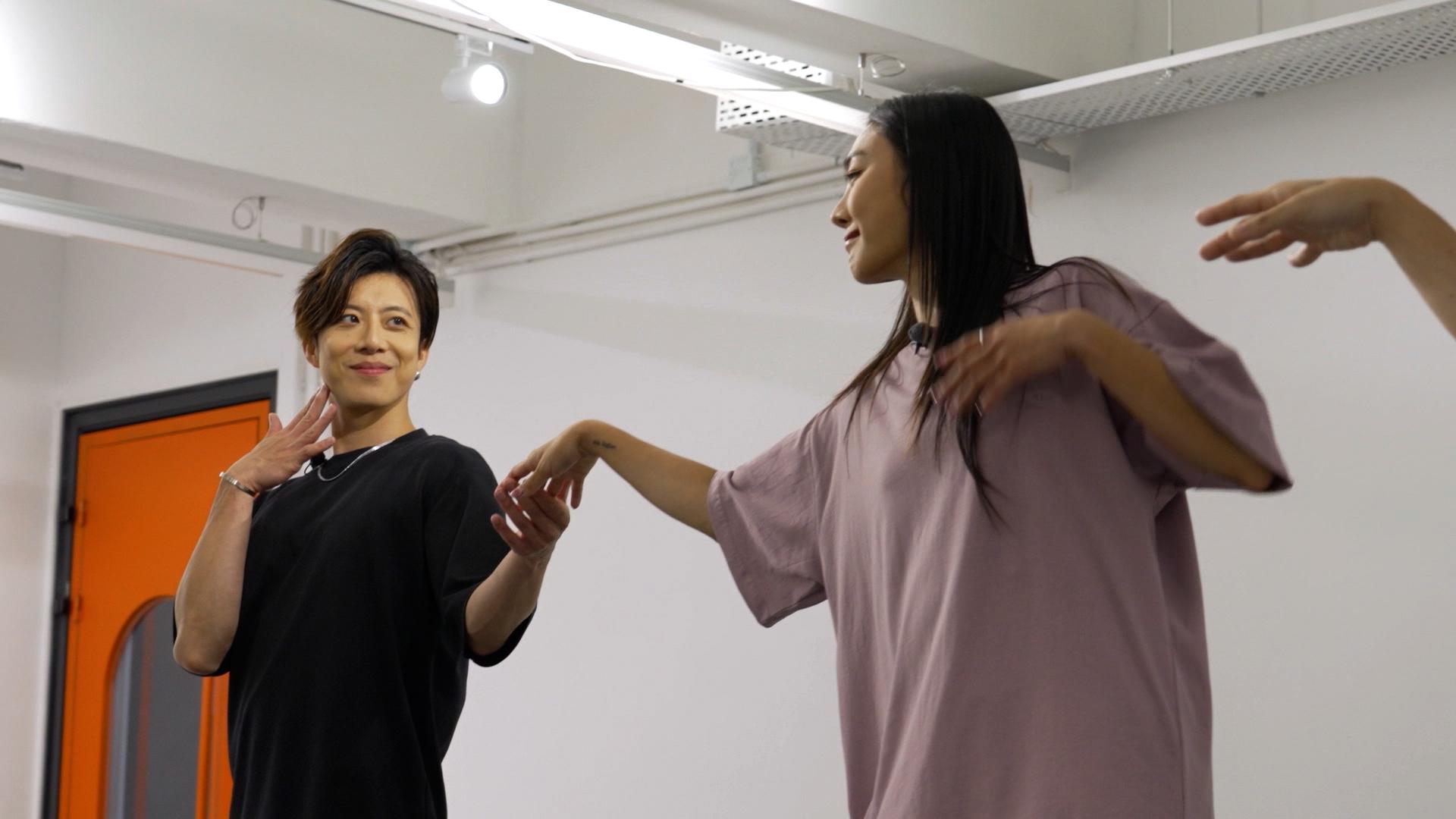 Lyman與楊文蔚合作跳了一段精彩舞蹈。