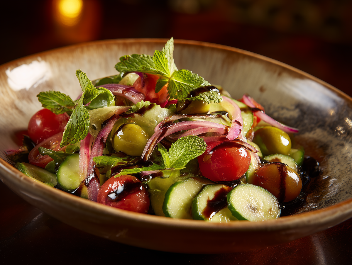 地中海綠葉沙律($78)