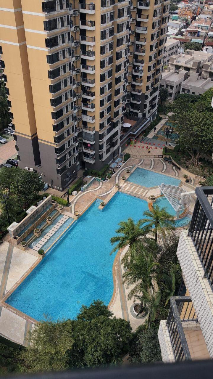 單位可俯瞰泳池內園景,景觀開揚。(代理提供)