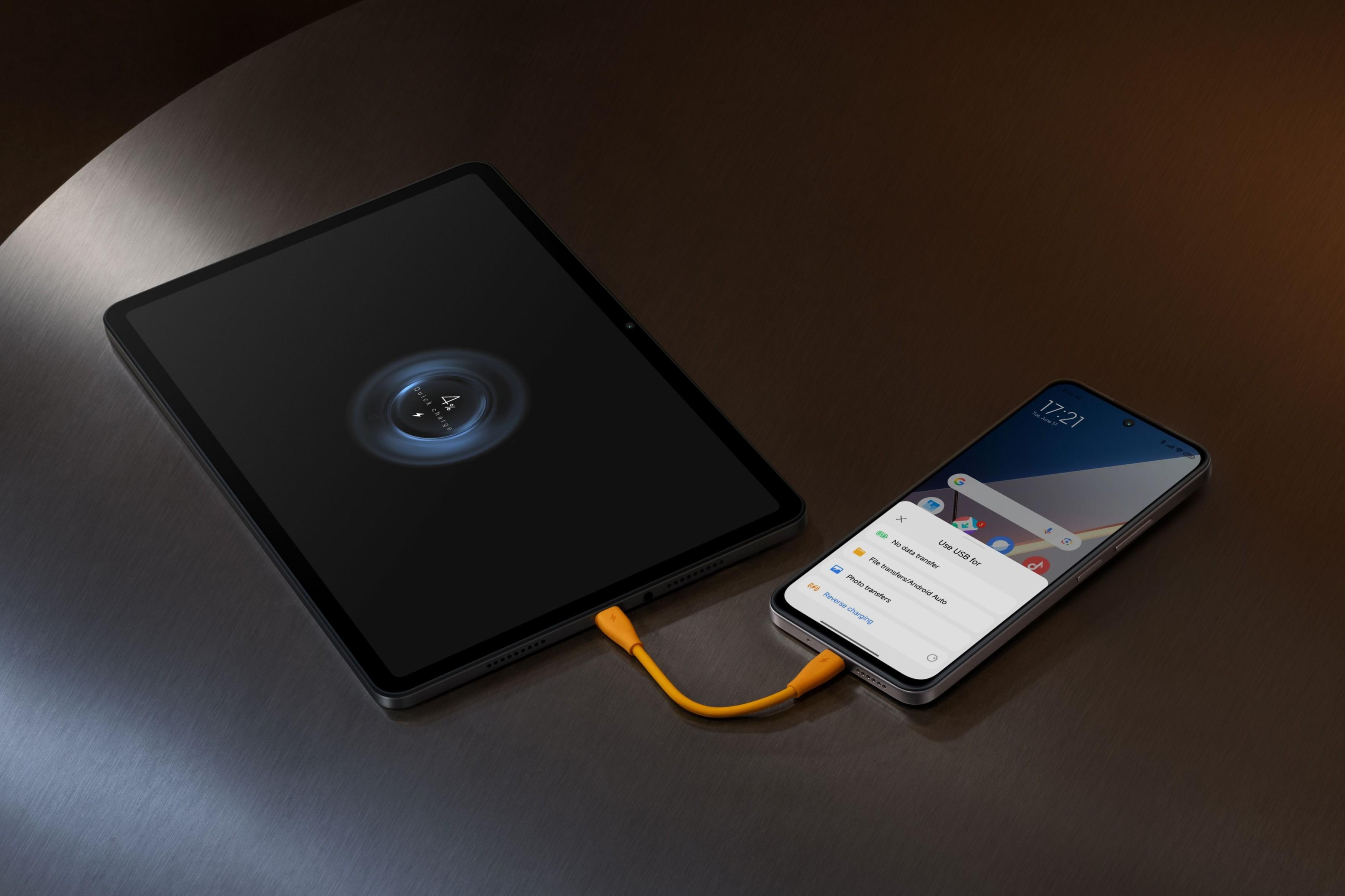 POCO M7的7000mAh容量電池支援18W反向充電。