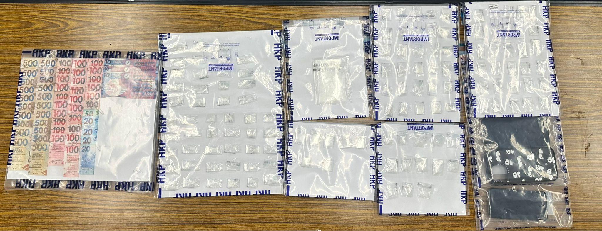 圖為行動中檢獲的證物。(警方圖片)