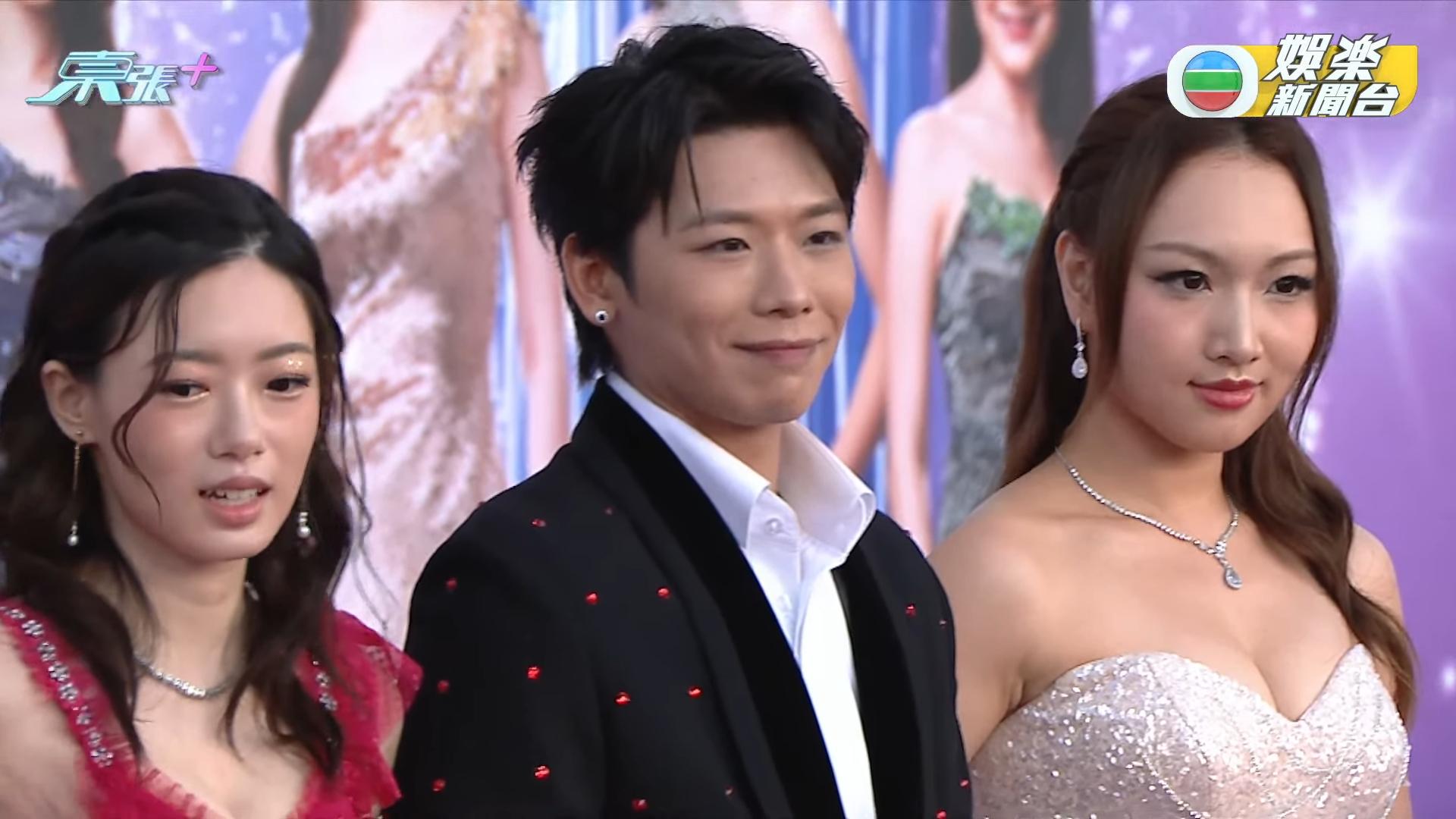 黃子桐(右一)是2018年度香港小姐競選入圍12強。