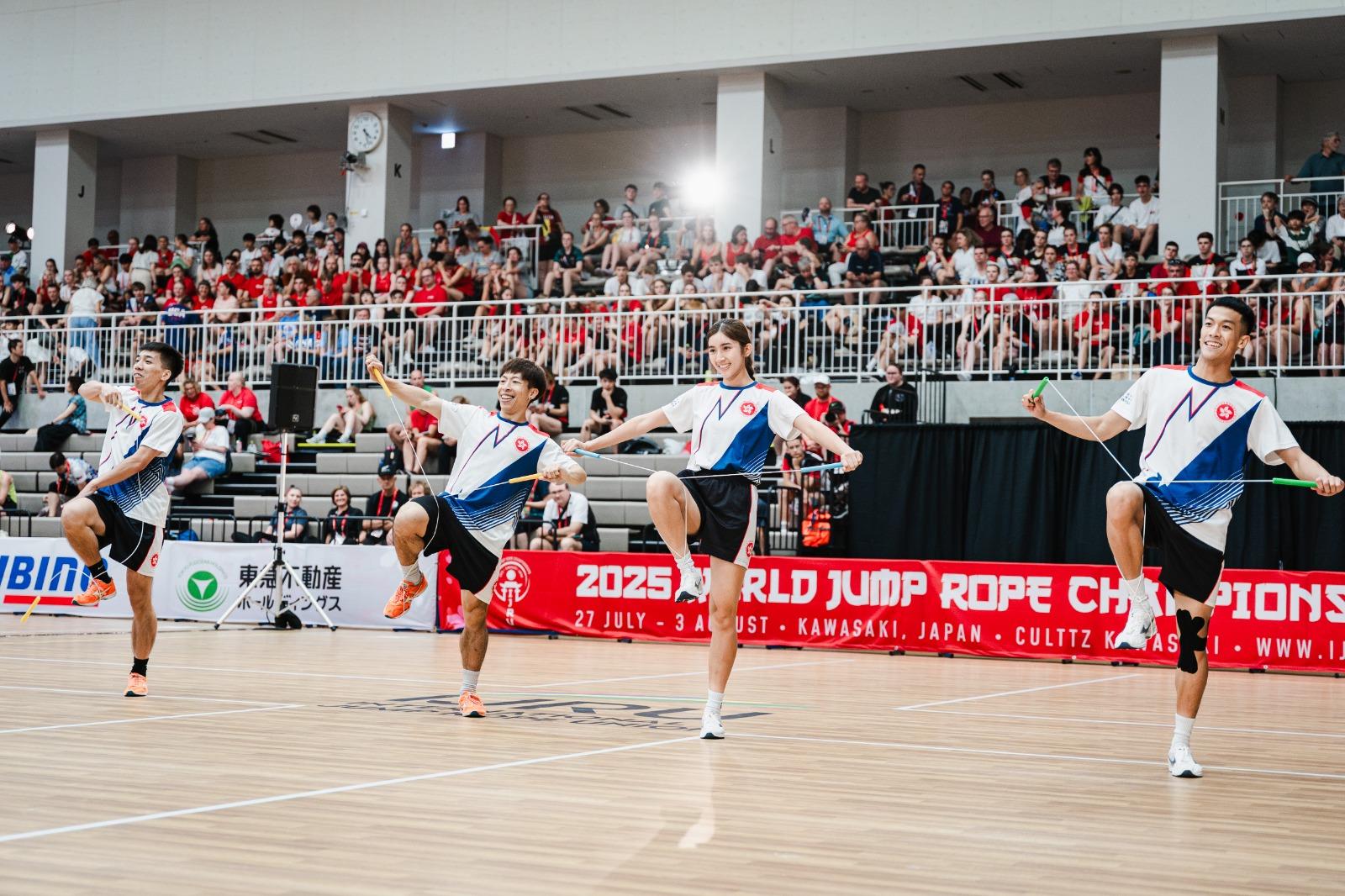世界跳繩錦標賽2025|周永樂、何柱霆、潘彥渟、黃啟銘