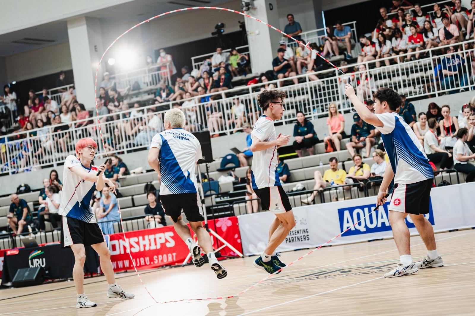 世界跳繩錦標賽2025|香港隊陳慶源、麥誌軒、吳廷希、譚浩軒