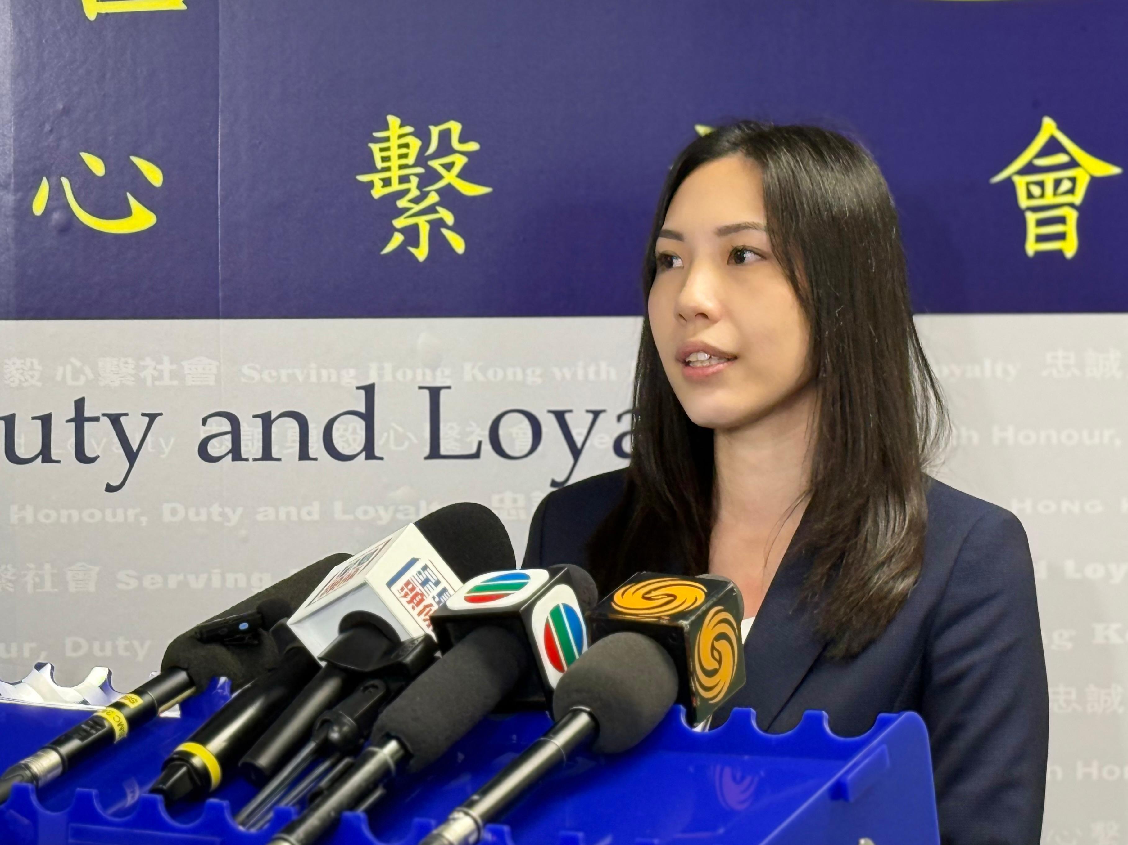 西區警區刑事調查總督察馬雪堯。