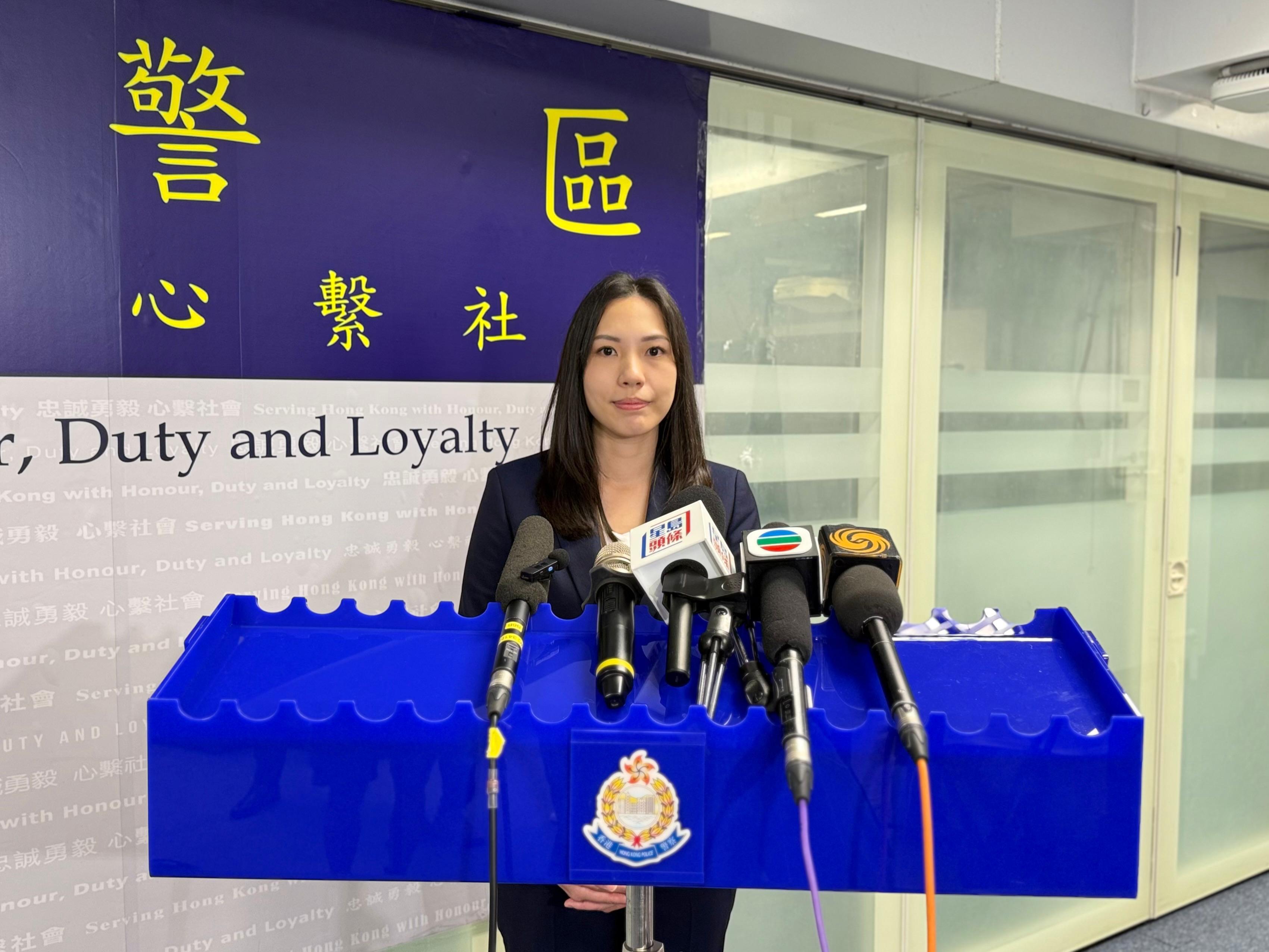 西區警區刑事調查總督察馬雪堯。