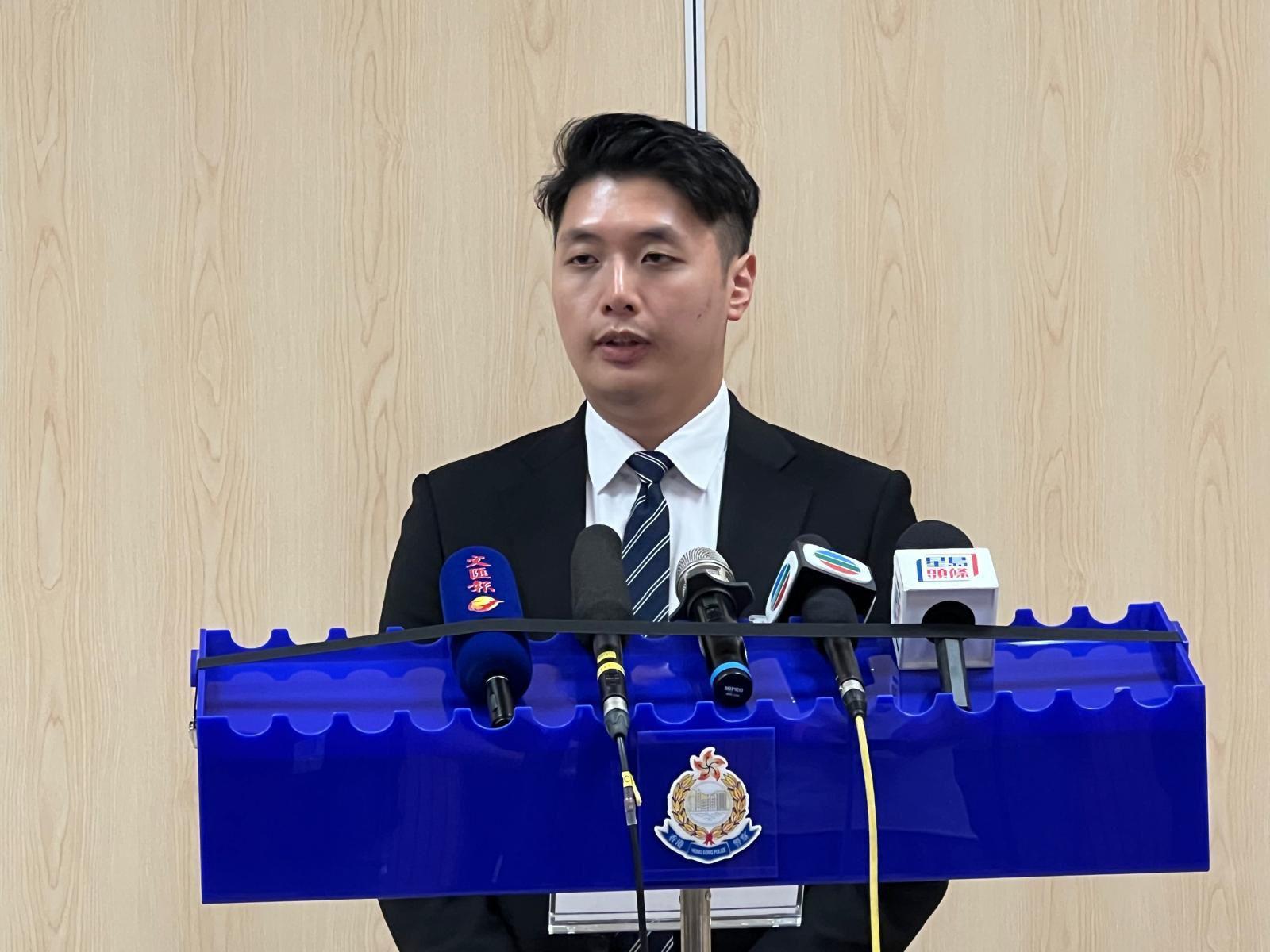 黃大仙警區刑事支援隊偵緝督察温文健。