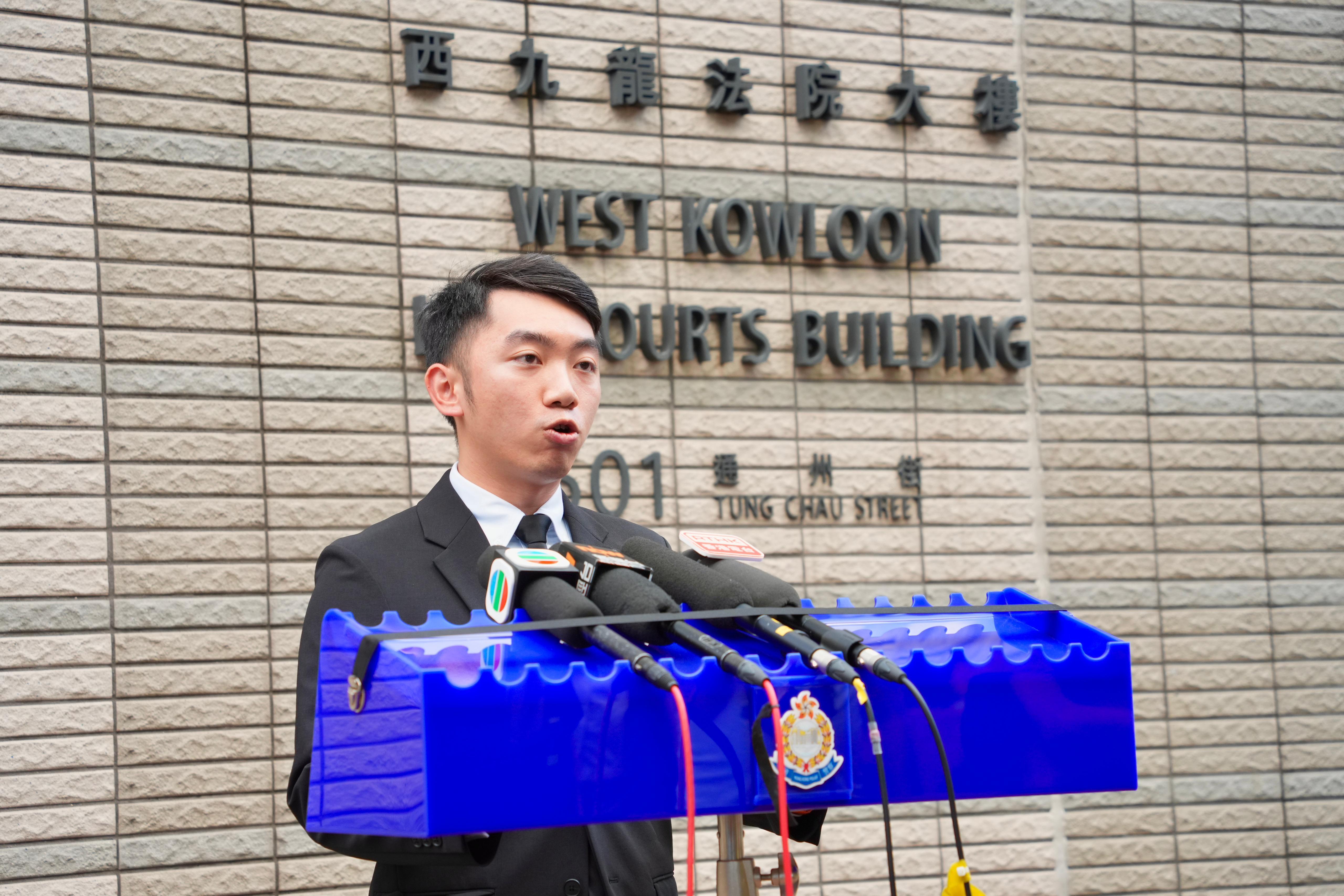 旺角警區刑事調查隊第十隊督察葉皓霖。