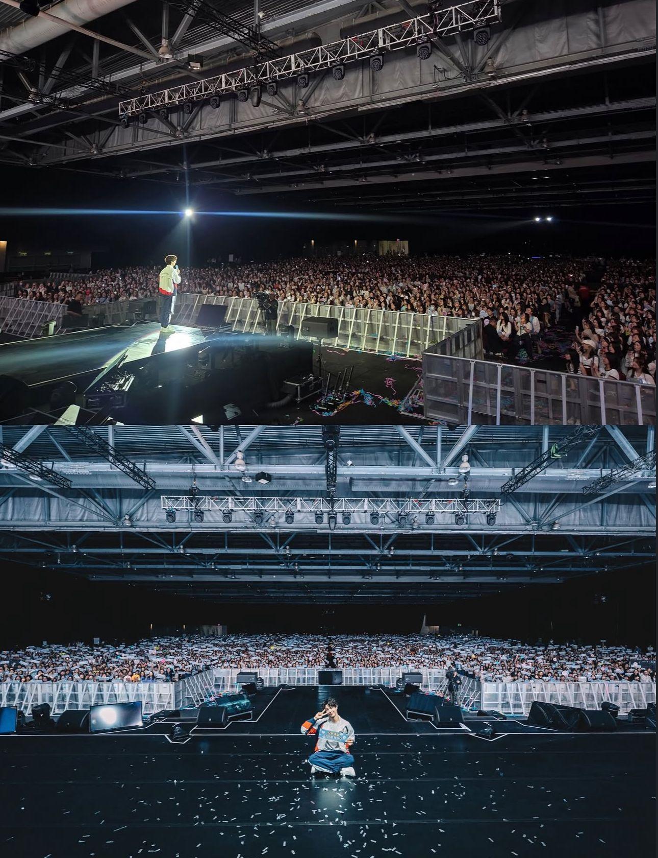 朴寶劍香港站見面會全場爆滿,為現場5千粉絲獻唱多首歌曲。