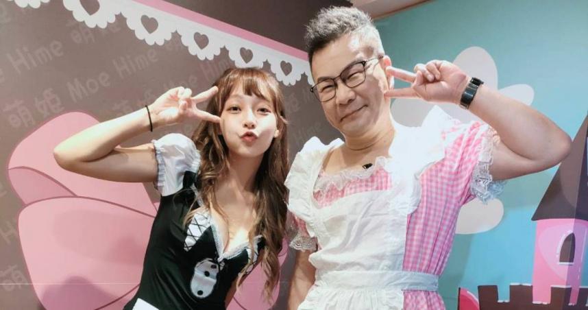 林襄(左)關心沈玉琳病況,深情於Facebook喊話盼師徒再聚。(圖/翻攝自Facebook@chopchopshow)