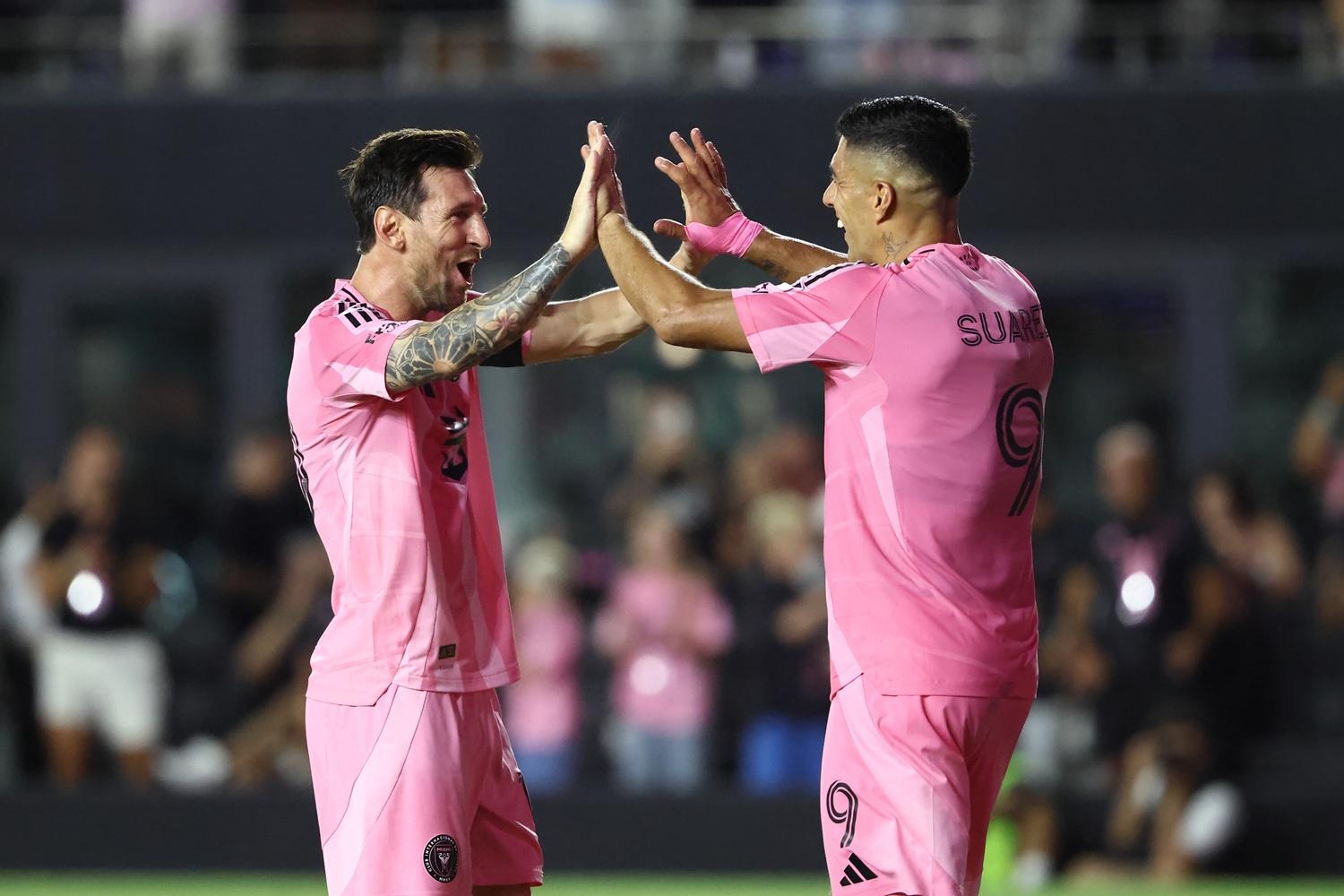  蘇亞雷斯盼與美斯日後一齊掛靴。 Icon Sportswire via Getty Images