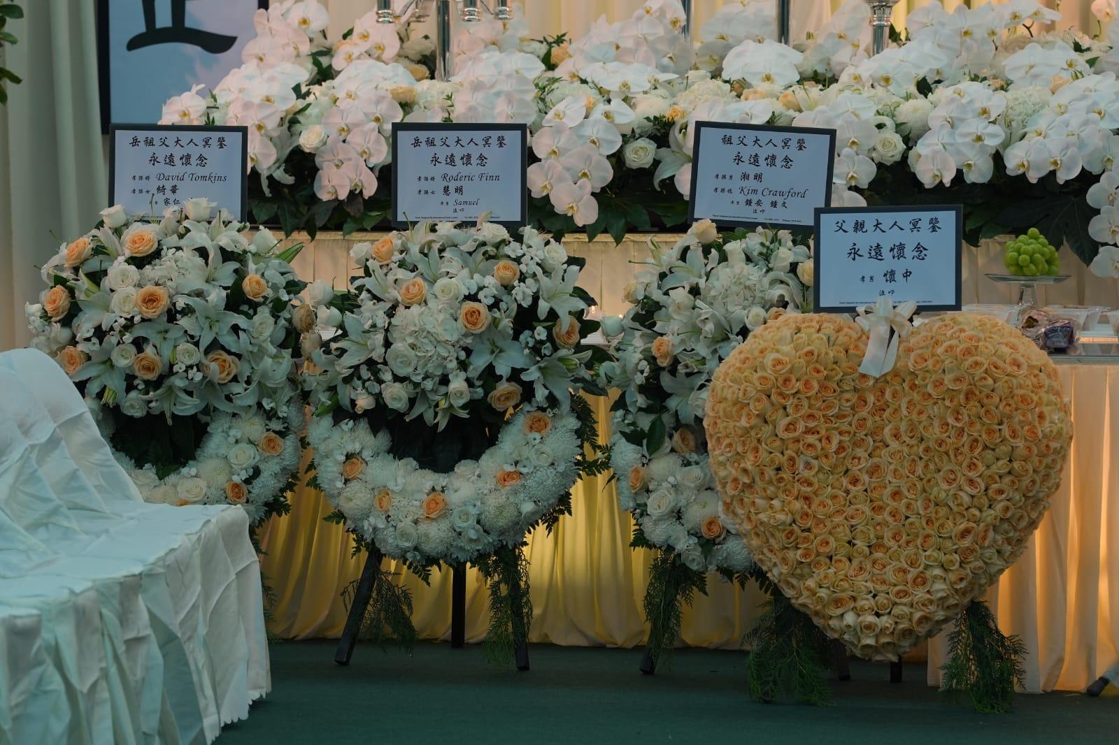 胡鴻烈於7月27日逝世,享壽105歲,今日在北角香港殯儀館設靈