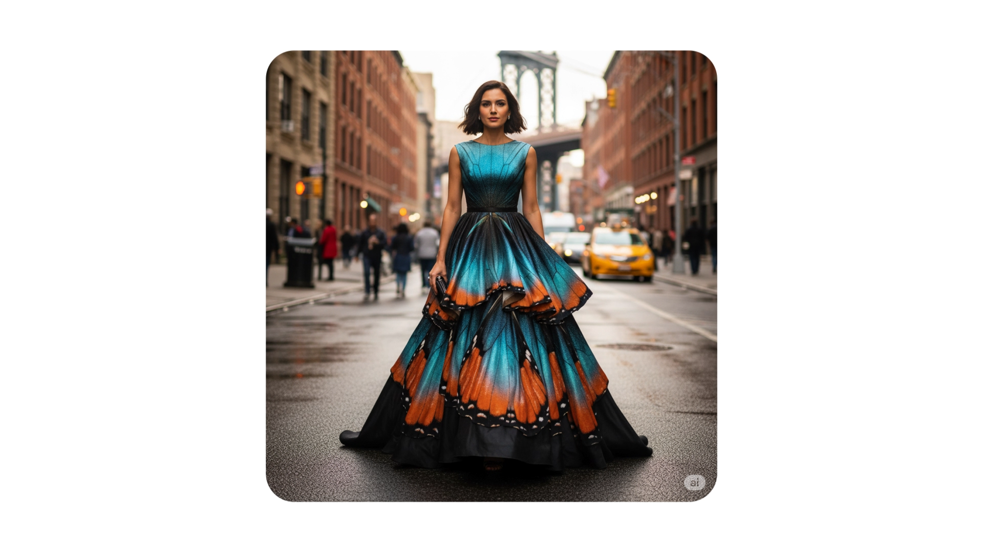 Google Gemini Nano Banana混合設計風格效果圖。