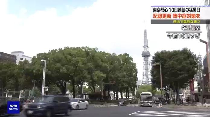 名古屋市榮町商業區早上陽光普照。(互聯網)