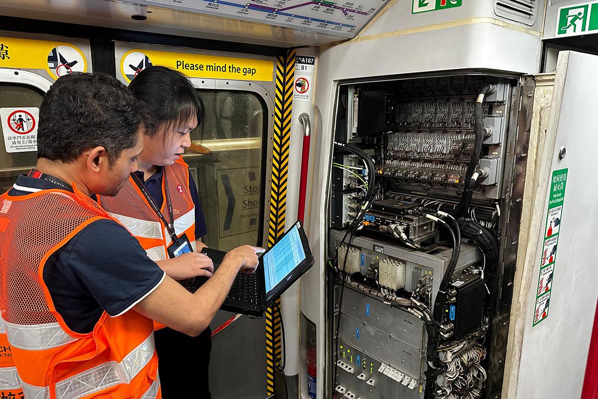 港鐵預計荃灣綫明年將使用新信號系統。(港鐵提供)
