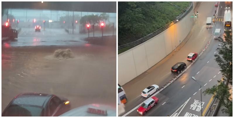 港島中西區更有特大暴雨,每小時雨量或超過140毫米