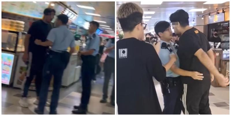 葵涌廣場2樓一間二手書店,一名22歲、持有香港身份證的巴基斯坦裔男銷售員疑因爭客問題與鄰舖職員起爭執。期間有人報案求助。警員處理案件期間有人極不合作及情緒激動,最終以「在公眾地方作出擾亂秩序行為」拘捕男子。(Threads)