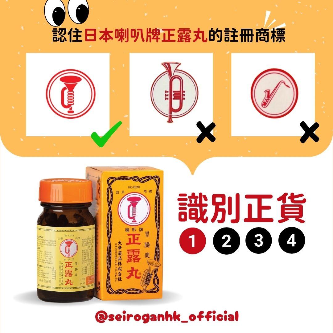 註冊商標:紅色雙圈、白底中間紅色直立「喇叭」圖案(官方註冊標誌)。