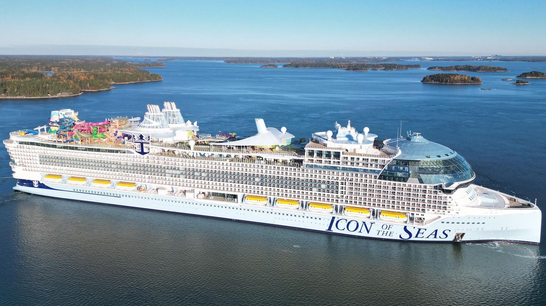 皇家加勒比(Royal Caribbean)郵輪「海洋標誌號」(Icon of the Seas)。(互聯網)