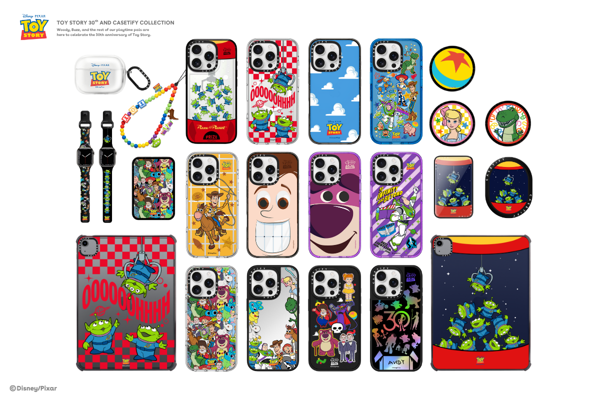 CASETiFY《反斗奇兵》30週年系列全產品一覽。