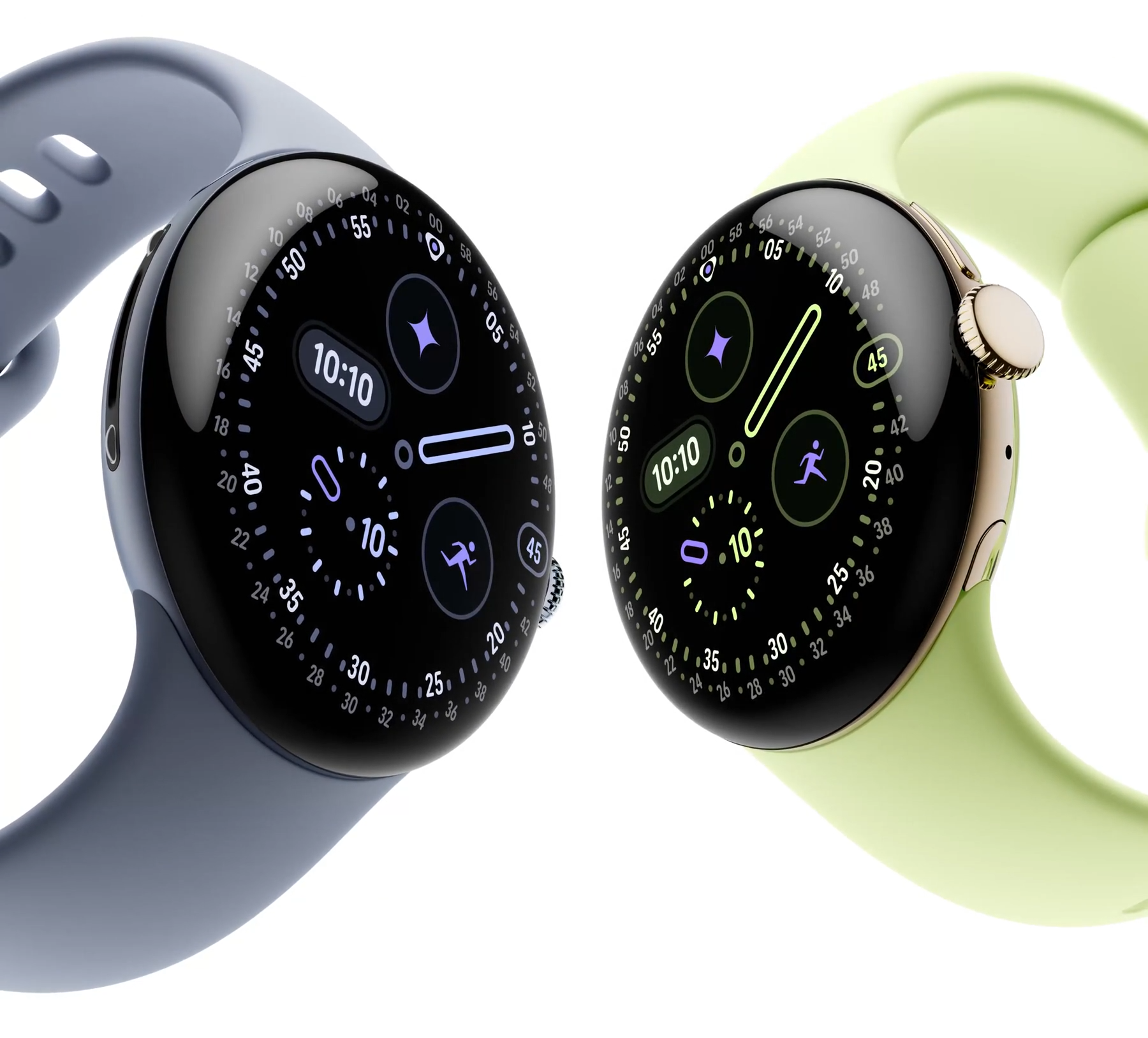 Pixel Watch 4以超亮Actua 360顯示屏,提供兩款尺寸。