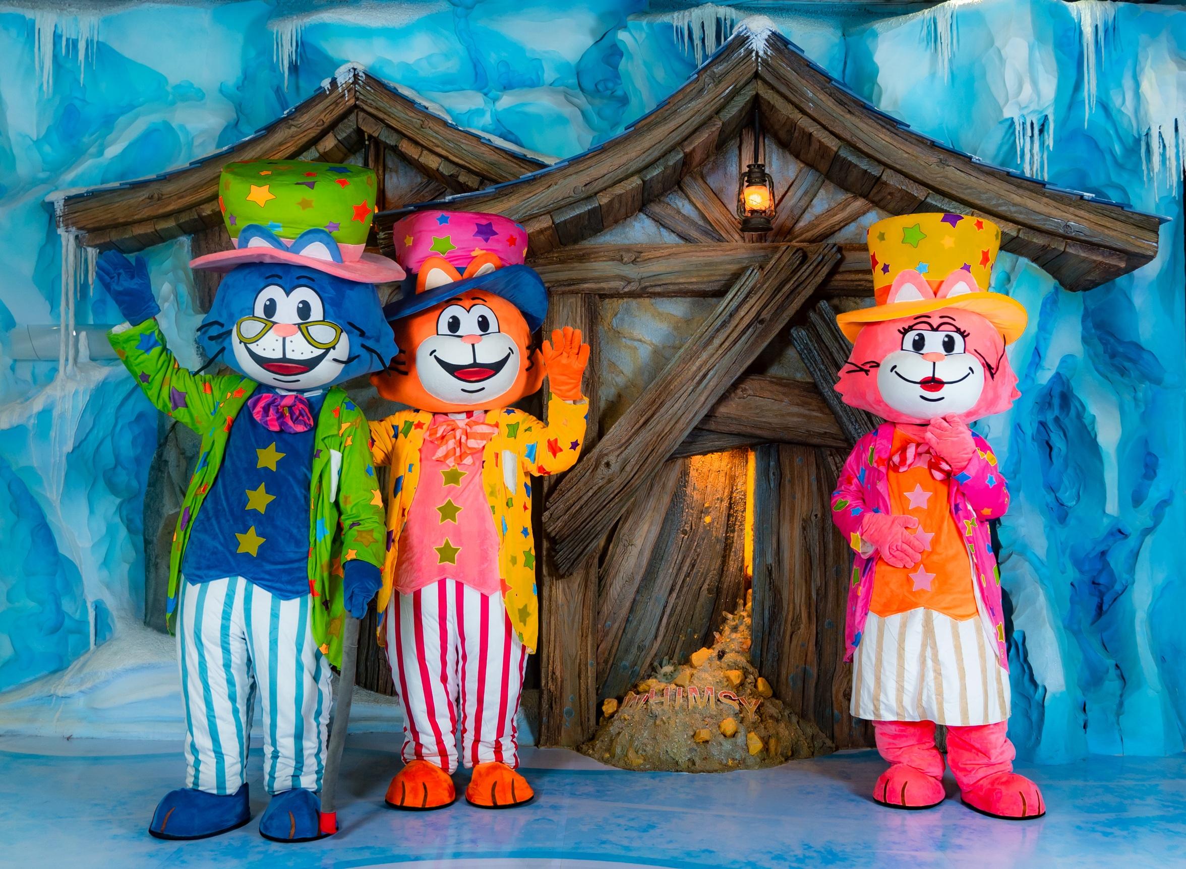 全人手製水泥雕塑的冰山雪國