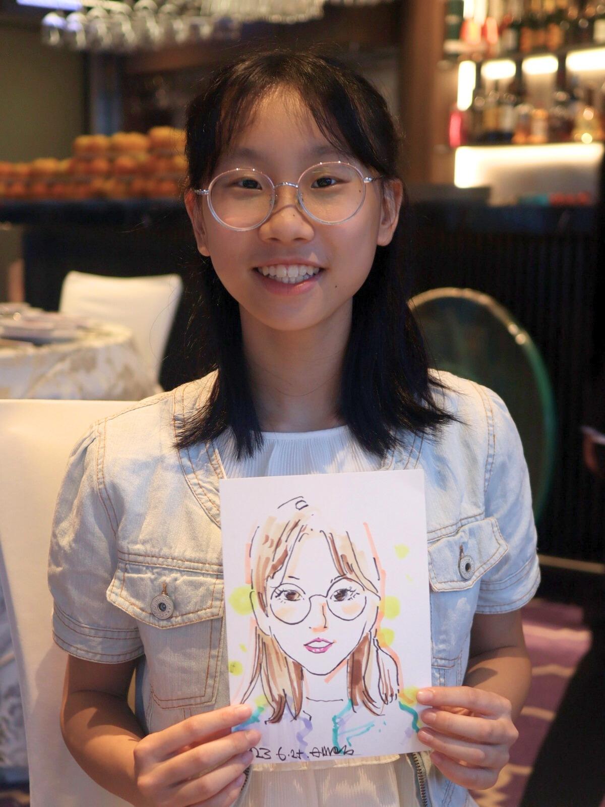 學生人像繪畫 $50