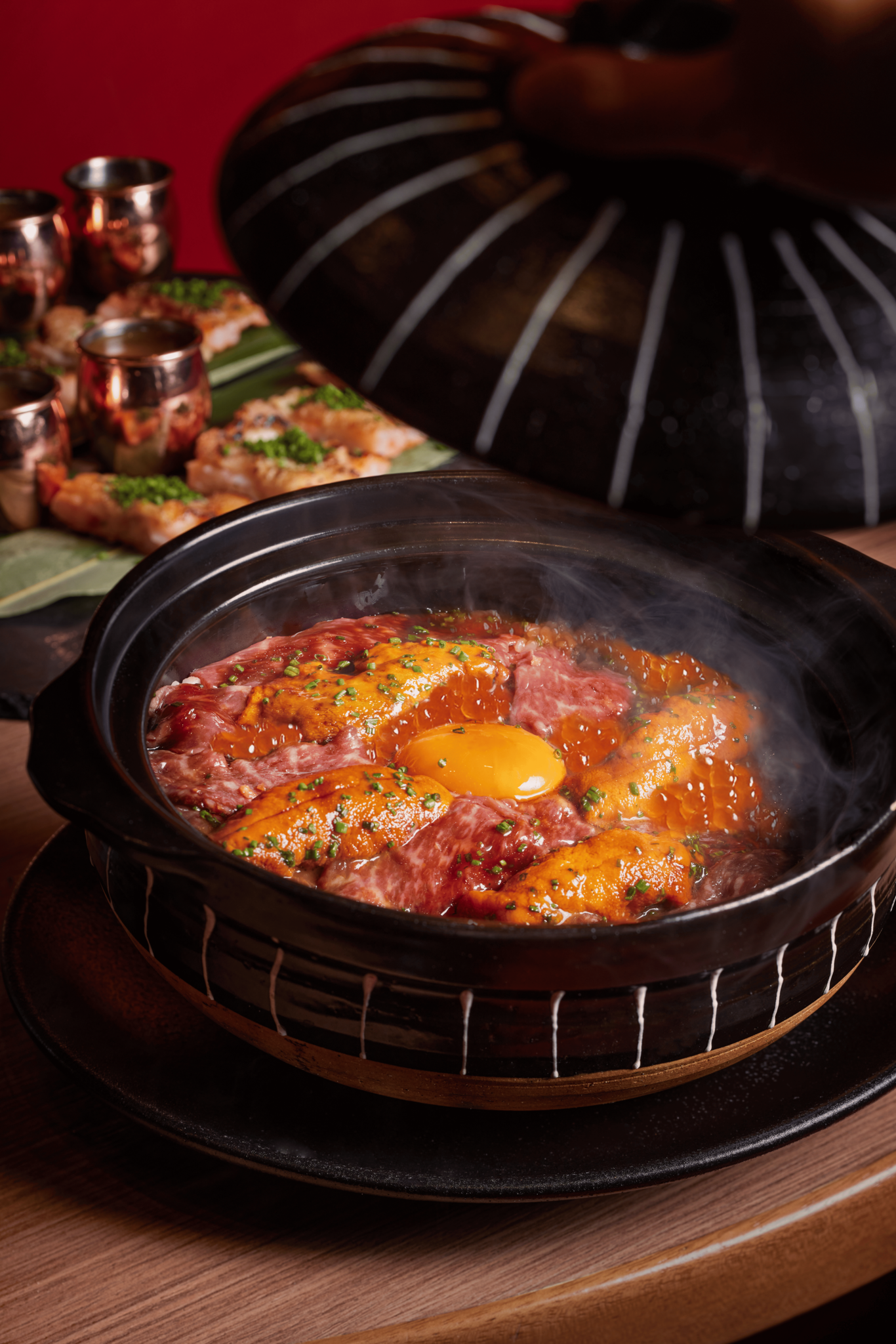 極盛和牛海膽魚籽煲仔丼($288)